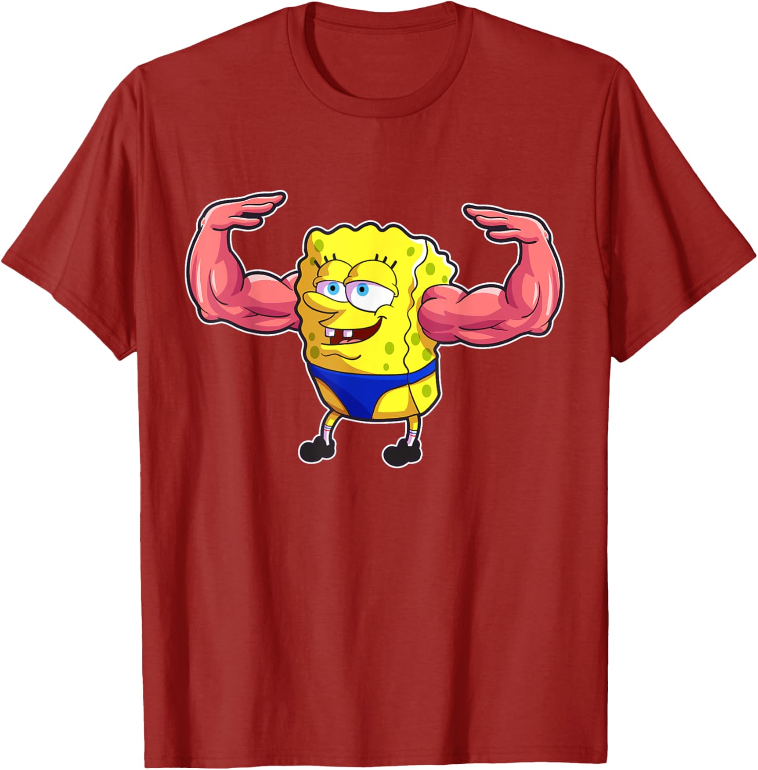 Mademark SpongeBob SquarePants MuscleBob BuffPants T-Shirt for Fans - 6