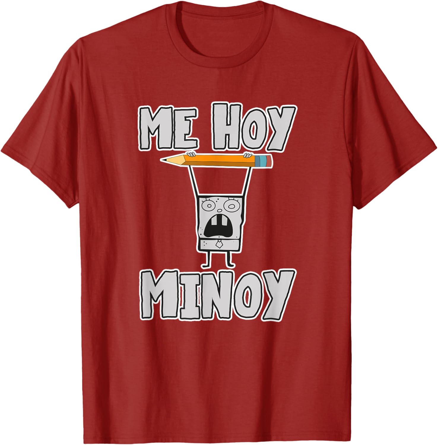 Mademark DoodleBob Me Hoy Minoy T-Shirt - Fun SpongeBob Apparel - 8