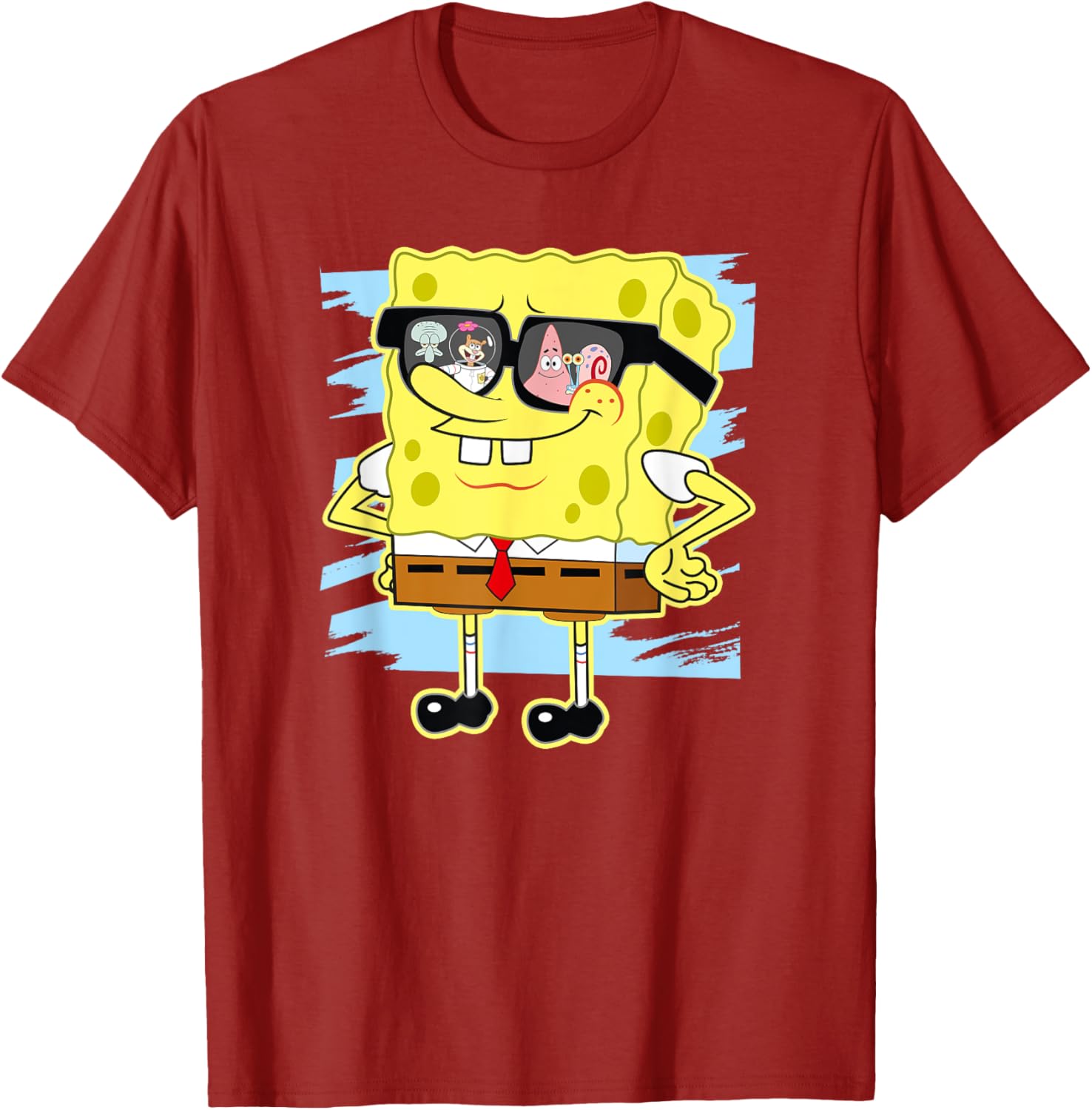 Mademark SpongeBob SquarePants Reflection in Sunglasses T-Shirt - 8