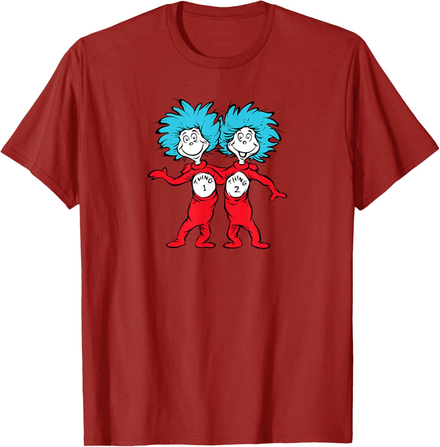 Dr. Seuss Thing 1 Thing 2 Buddies T-Shirt for Fun Lovers and Kids - 5