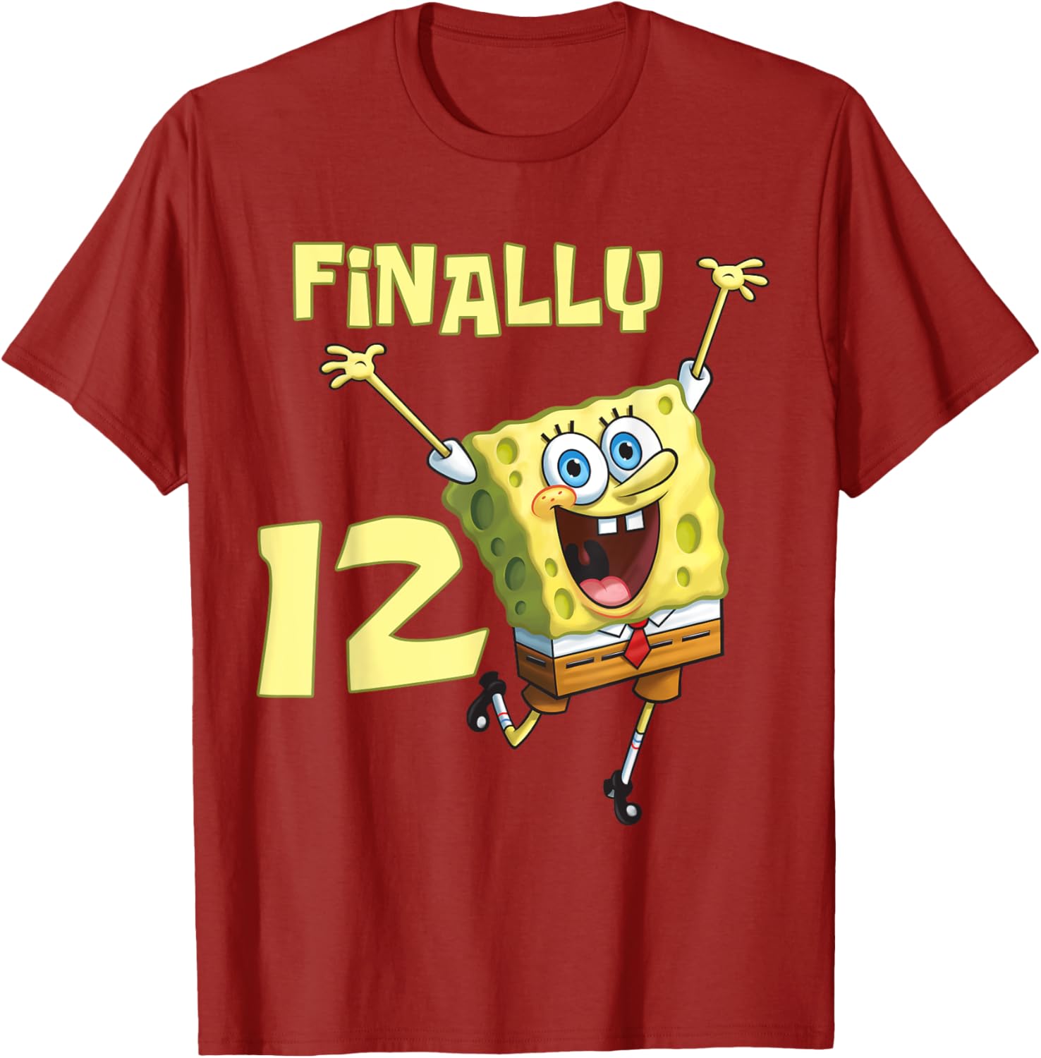 Mademark SpongeBob SquarePants 12th Birthday T-Shirt for Kids - 9