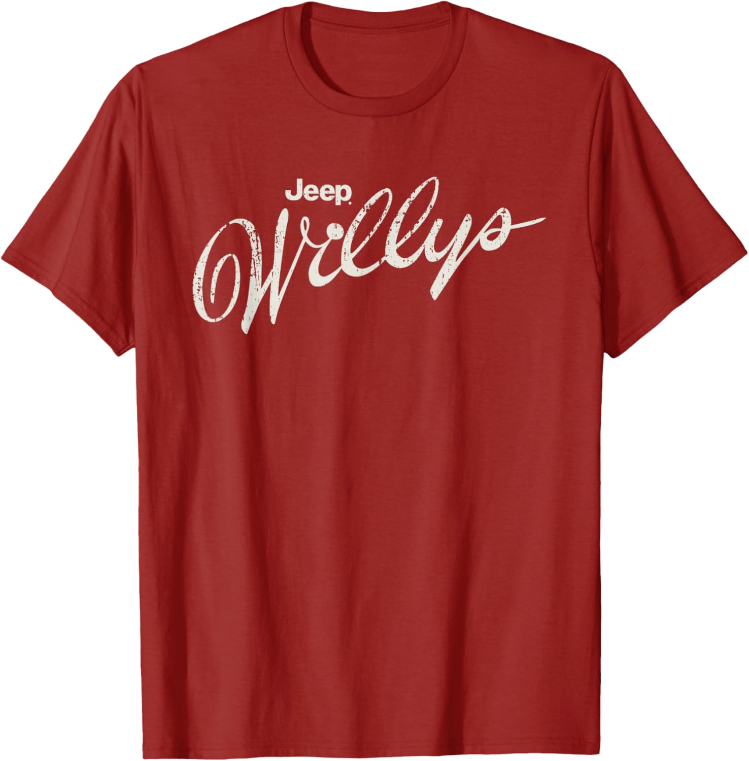 Vintage Jeep Willys Script Logo T-Shirt for Car Enthusiasts and Adventurers - 4