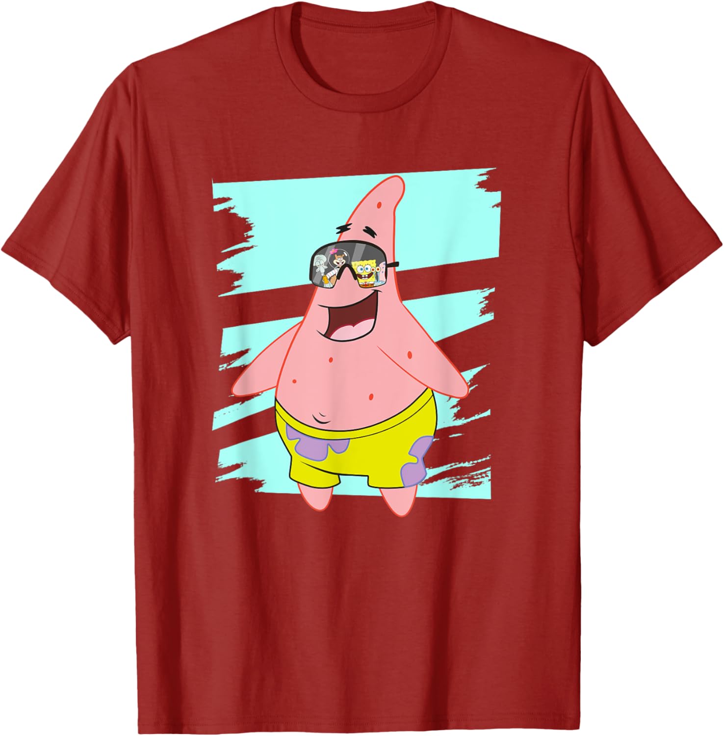 Mademark Patrick Star Sunglasses T-Shirt Fun SpongeBob SquarePants Apparel - 3
