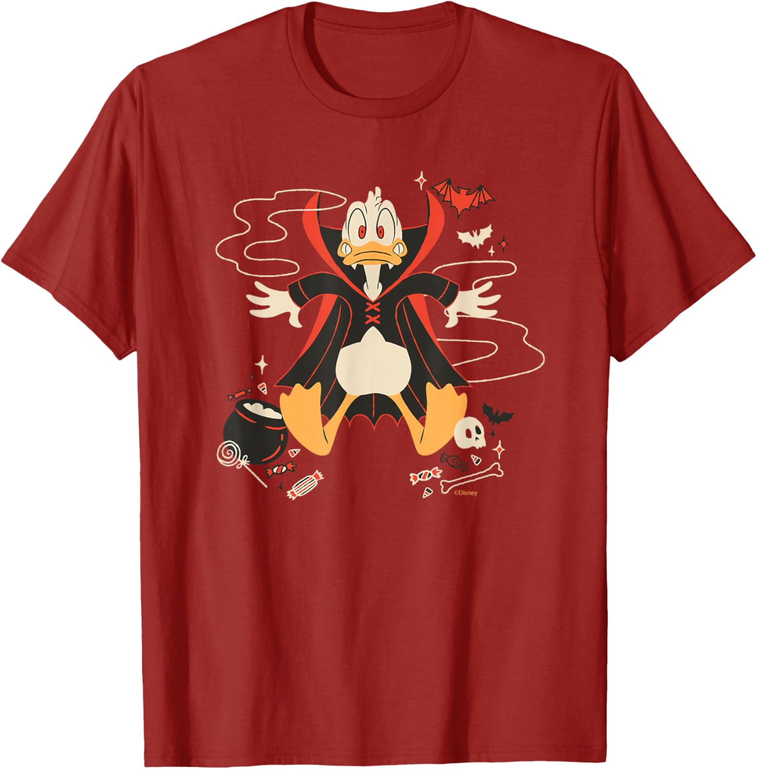 Disney Donald Duck Vampire Halloween T-Shirt for Fun Spooky Style - 3
