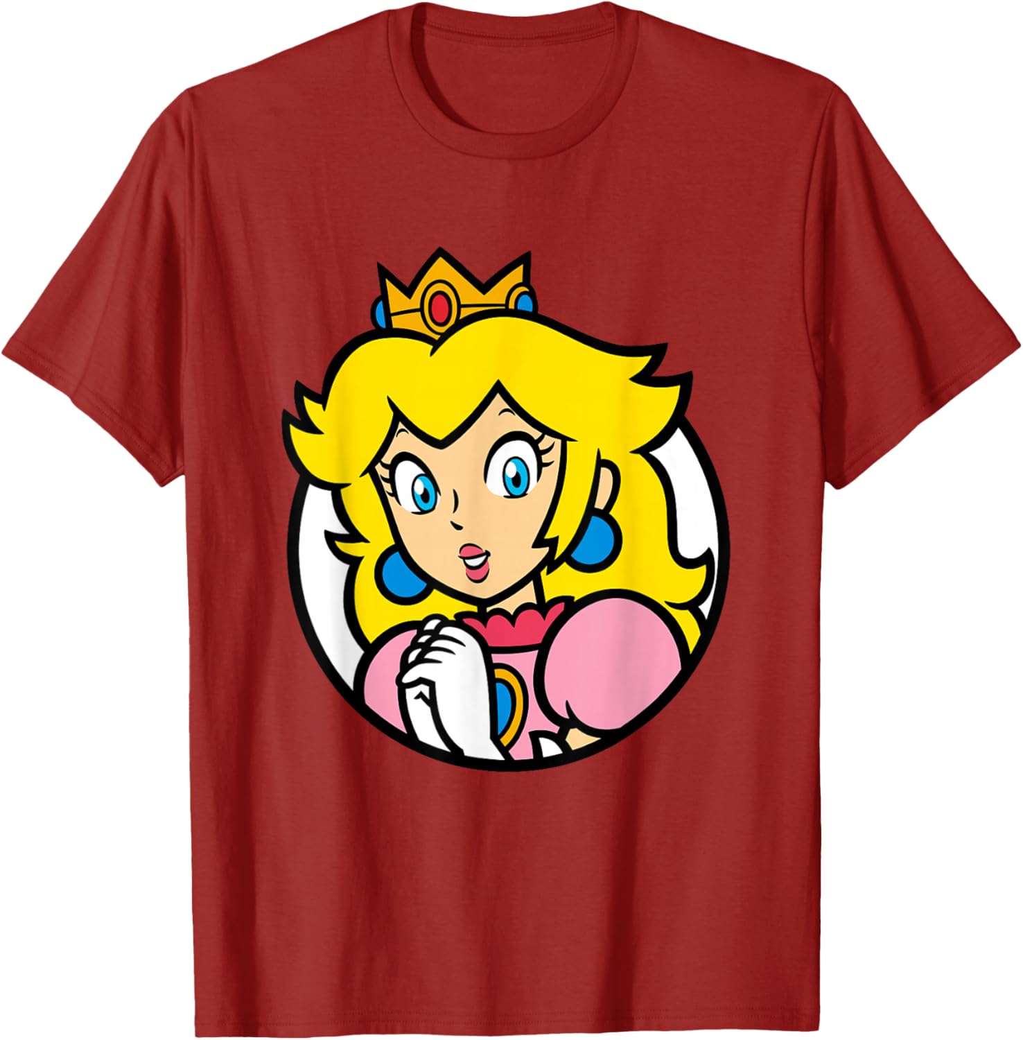 Super Mario Bros Princess Peach Portrait T-Shirt for Fans and Gamers - 21