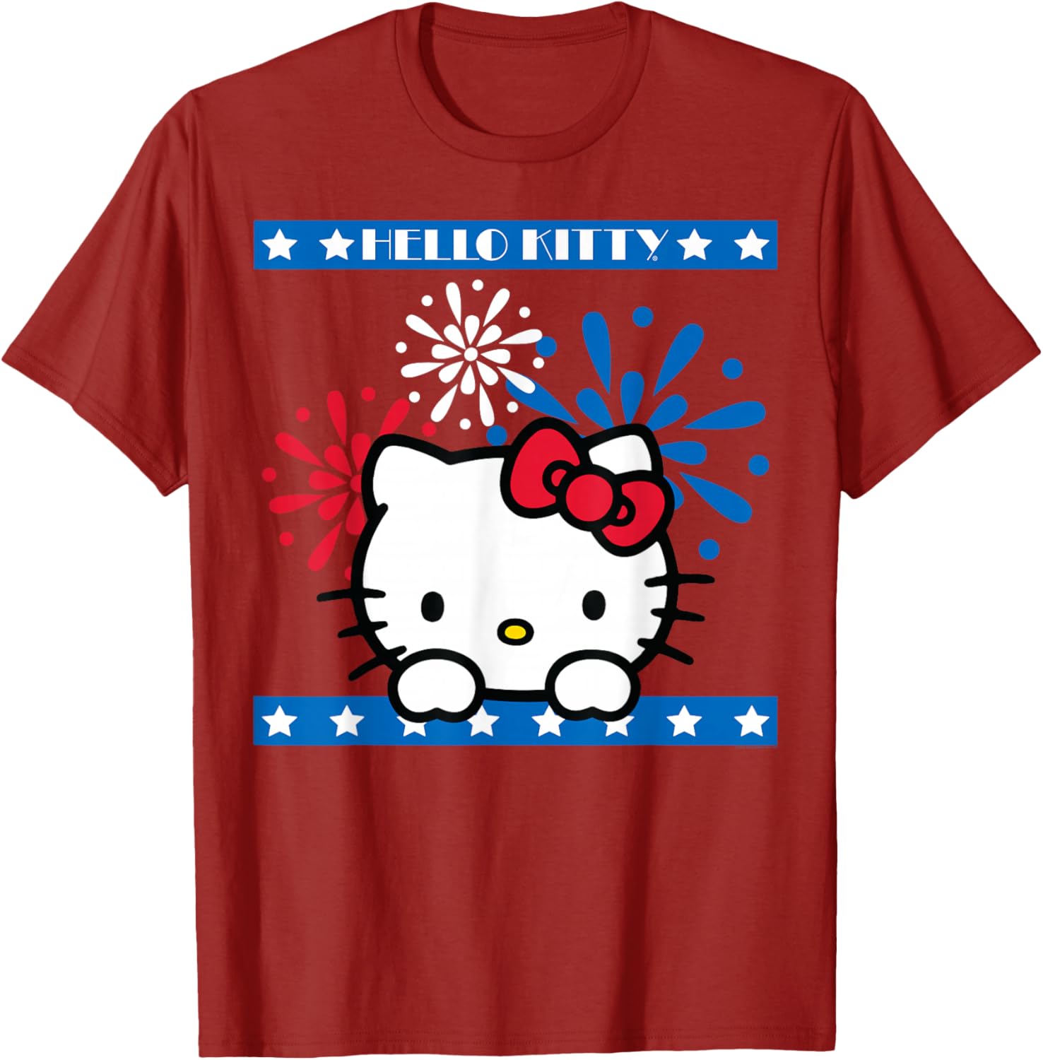 Hello Kitty Fireworks 4th of July T-Shirt for Women Girls Men Kids - 14