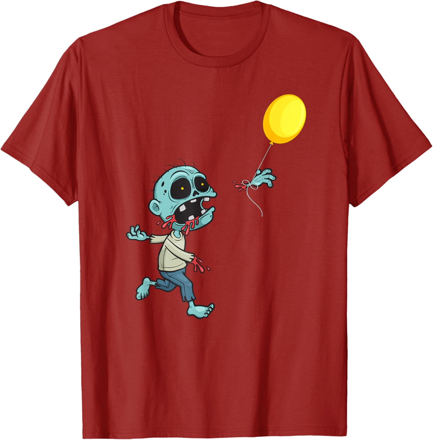 Cute Zombie Birthday Balloon T-Shirt for Kids and Boys Fun Apparel - 13