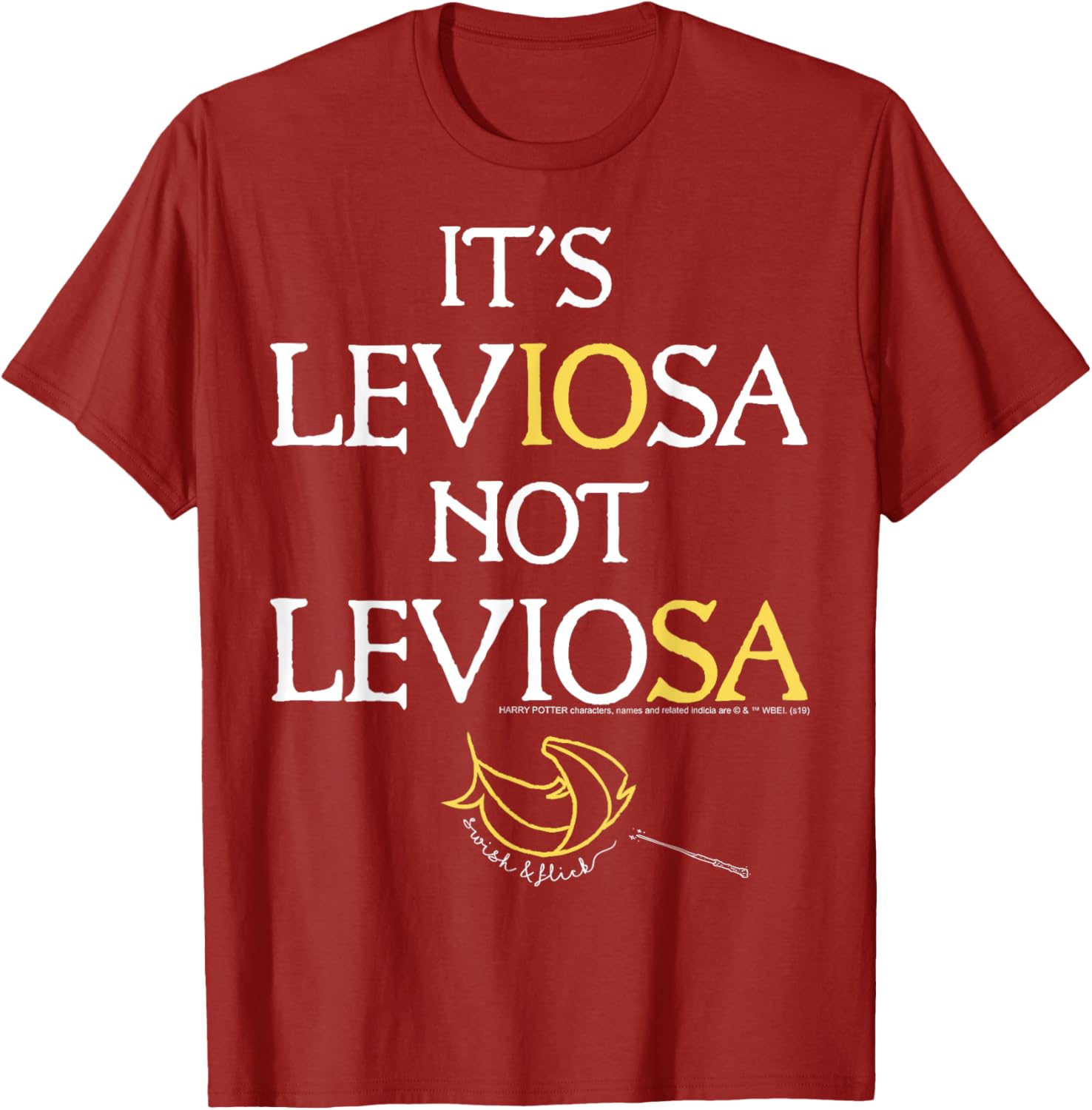 Harry Potter Leviosa Magic Feather Logo T-Shirt for Fans and Wizards - 12