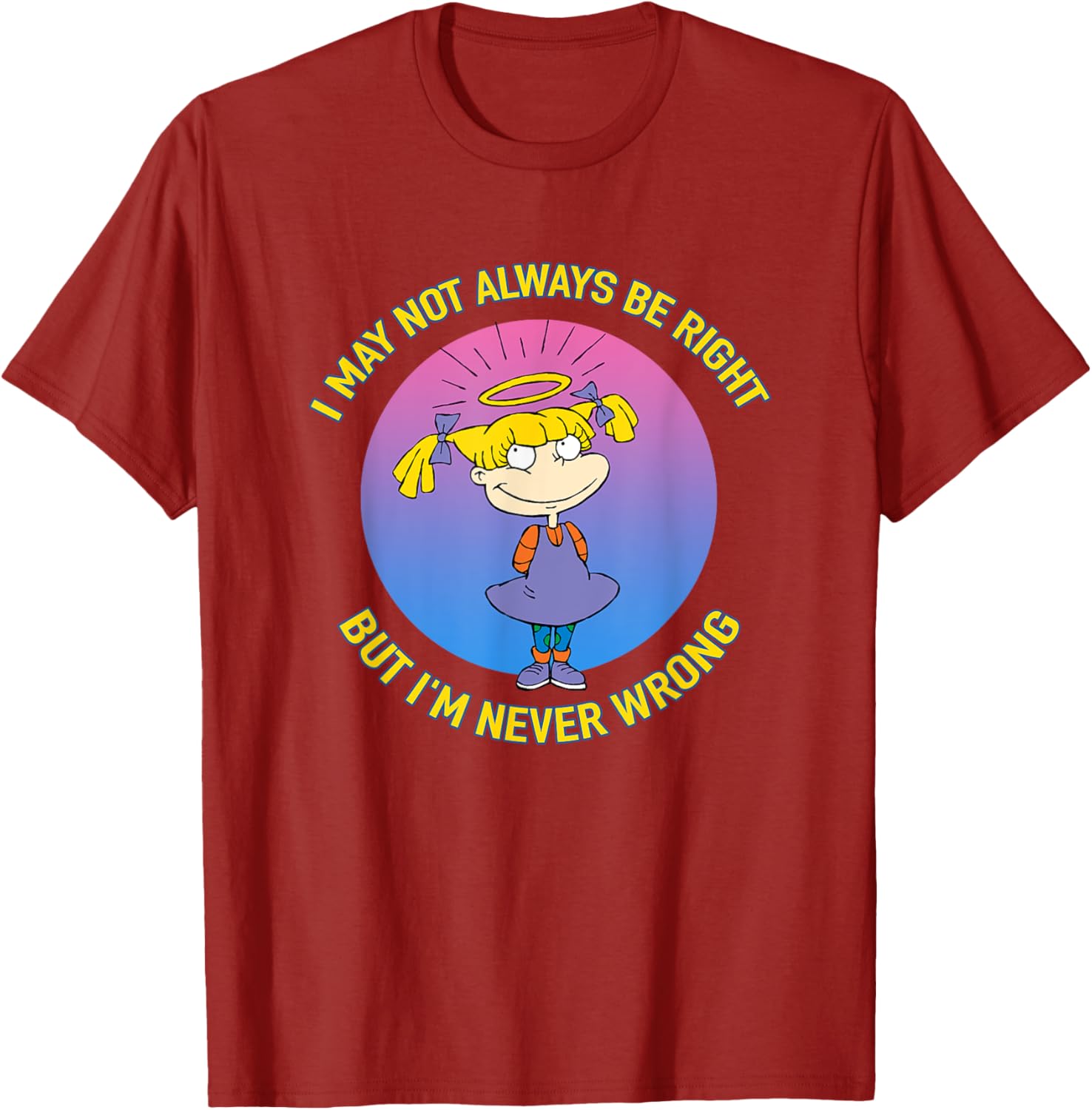 Mademark x Rugrats Angelica Never Wrong T-Shirt for Fun Fashion Fans - 14