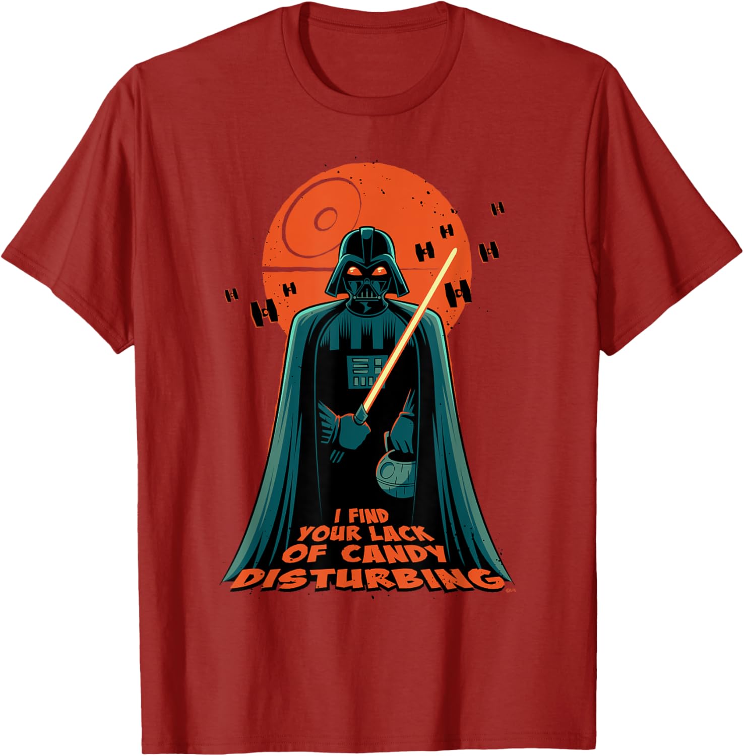 Darth Vader Halloween T-Shirt - Lack of Candy Disturbing Design - 10