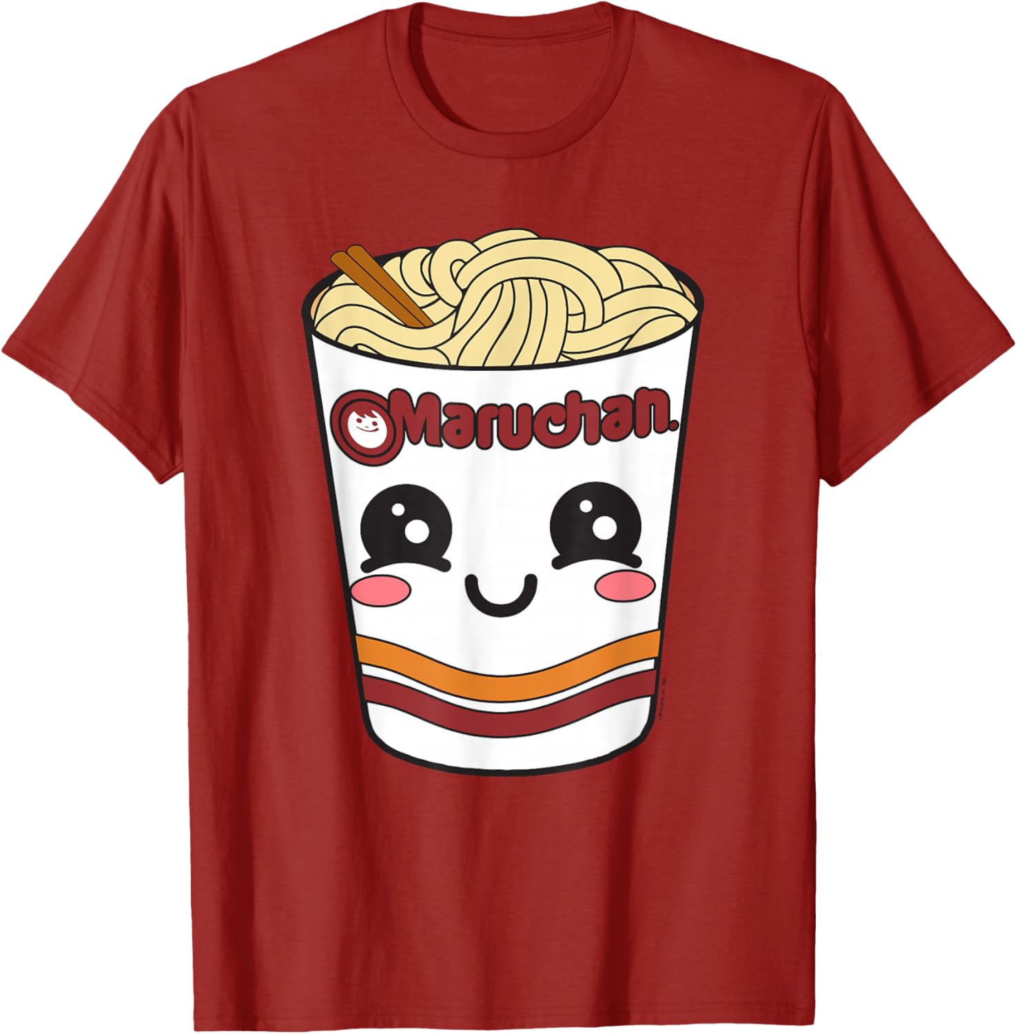 Cute Maruchan Ramen Noodle Cup Face T-Shirt for Fun Fashion Lovers - 4