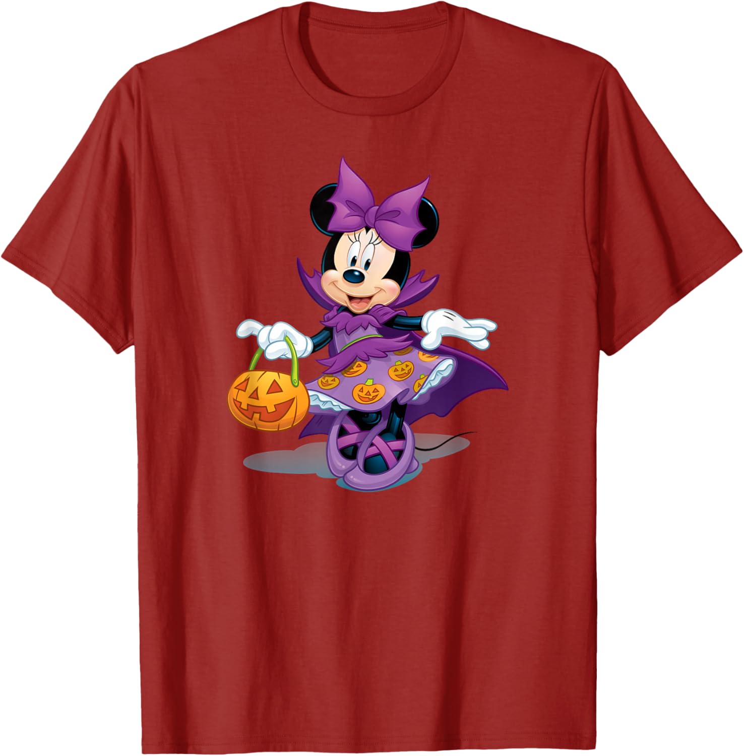 Minnie Mouse Halloween Purple Pumpkin Dress T-Shirt for Kids - 1