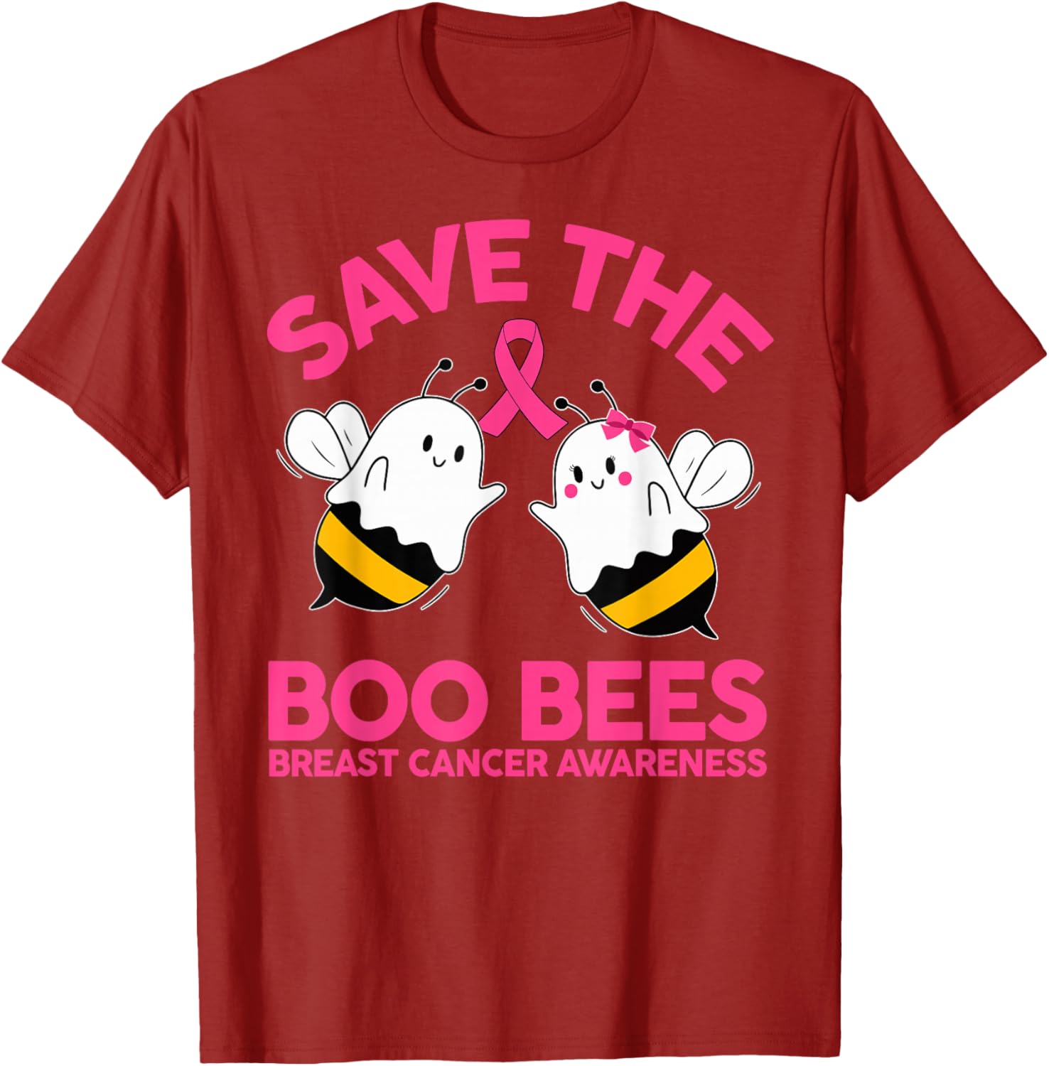 Save The Boobees Breast Cancer Halloween T-Shirt for Women - 14