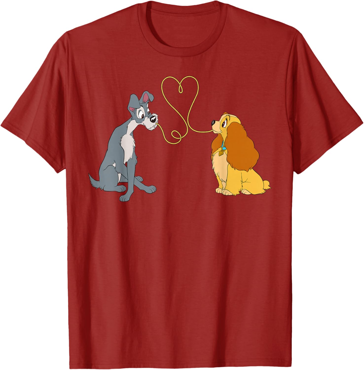 Disney Lady and The Tramp Bella Notte T-Shirt for Fans of Classic Romance - 6