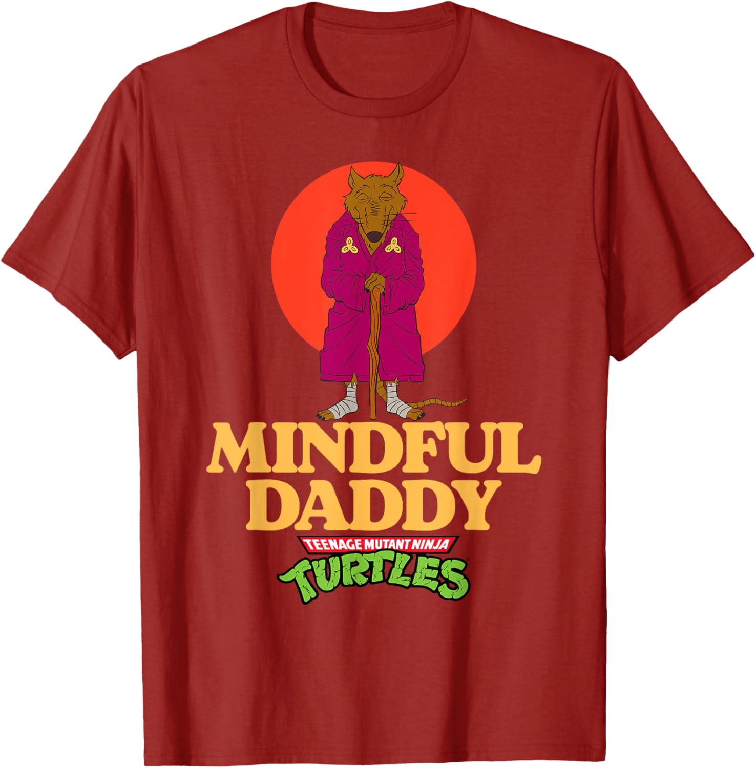 Mindful Daddy Splinter TMNT Father's Day T-Shirt for Super Dads - 16
