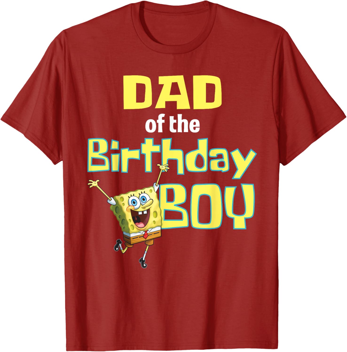 SpongeBob SquarePants Dad Of The Birthday Boy T-Shirt Fun Gift Idea - 23