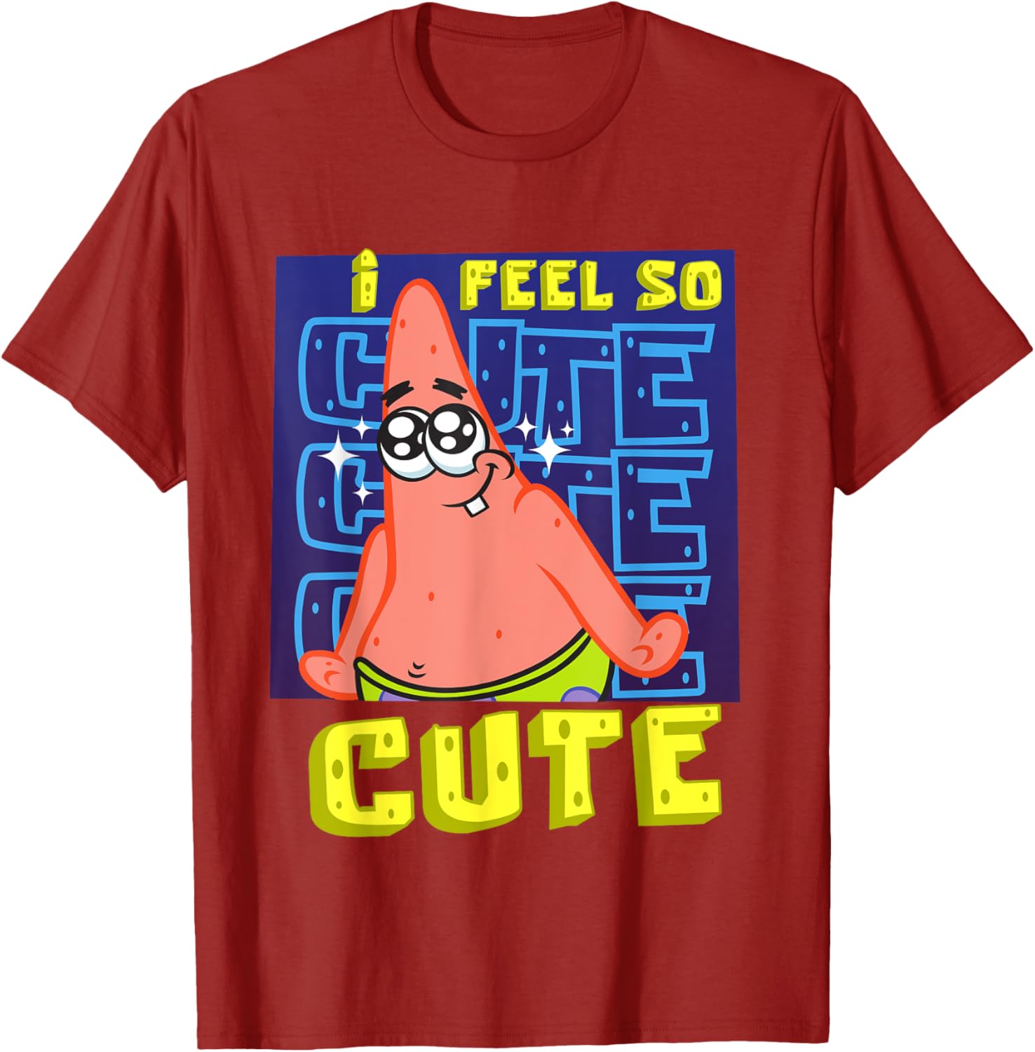 Mademark SpongeBob I Feel So Cute Patrick Star Baby T-Shirt for Kids - 5