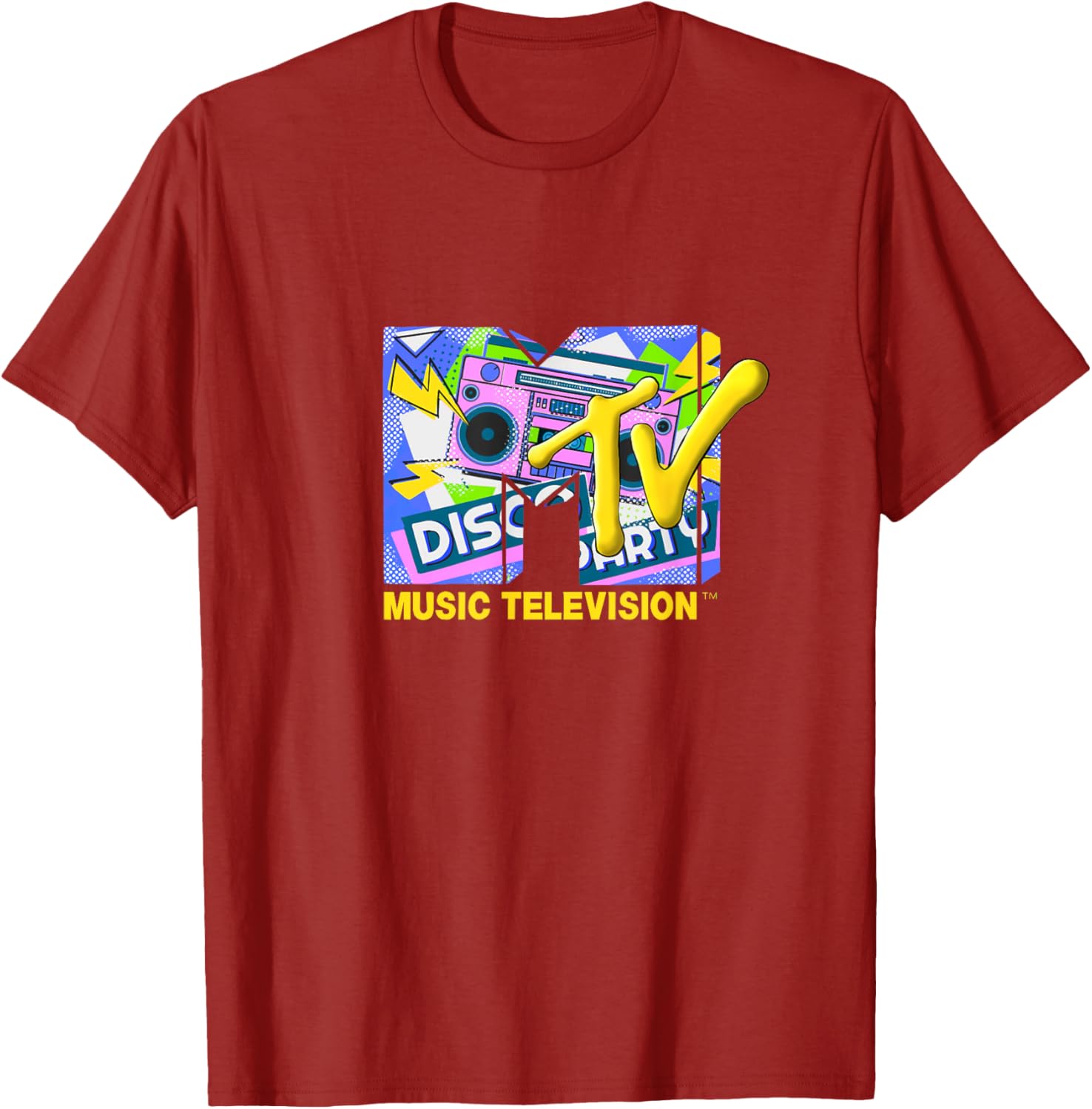 Mademark x MTV Disco Party T-Shirt with Official Logo and Ghettoblaster - 18