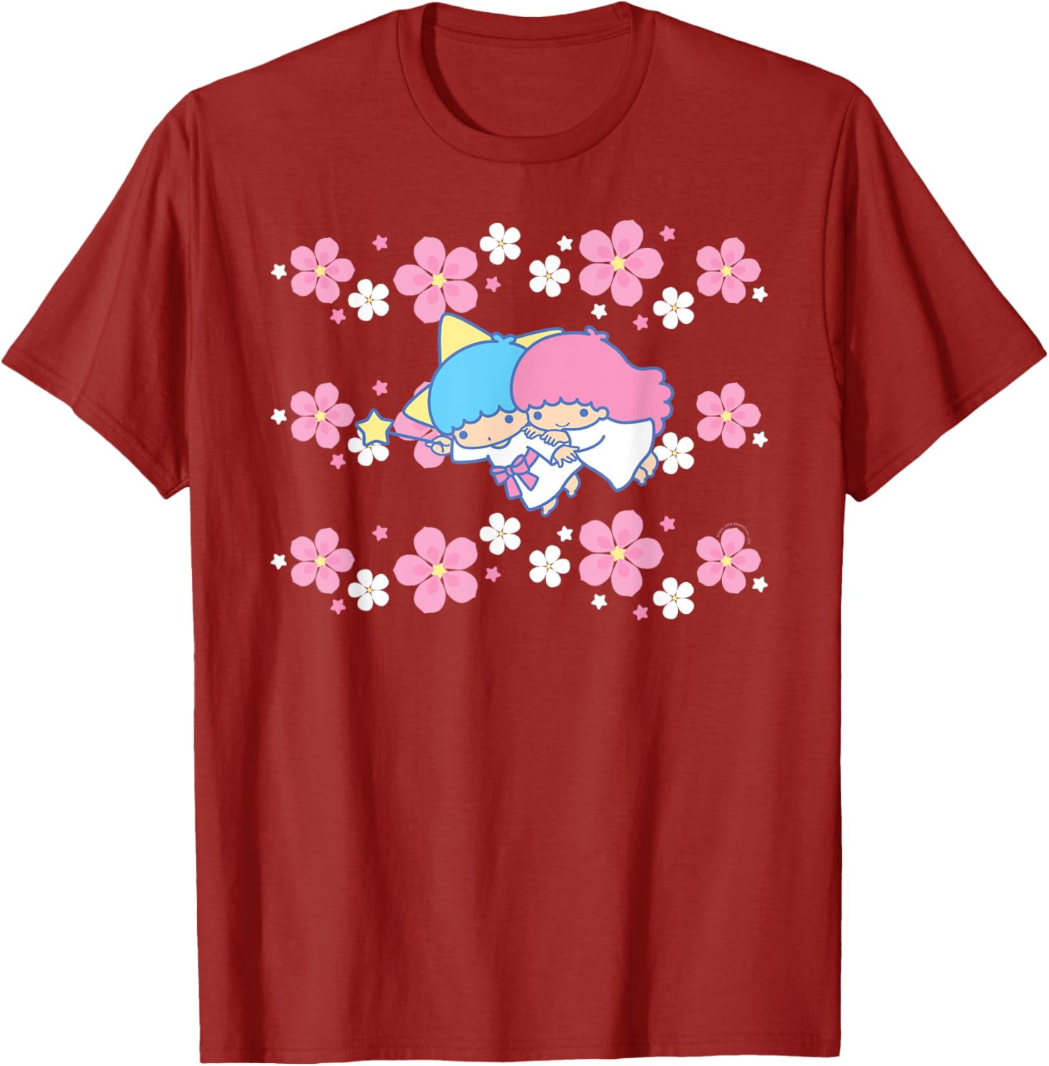 Little Twin Stars Tropical Flowers T-Shirt for Casual Style and Fun Fashion - 2