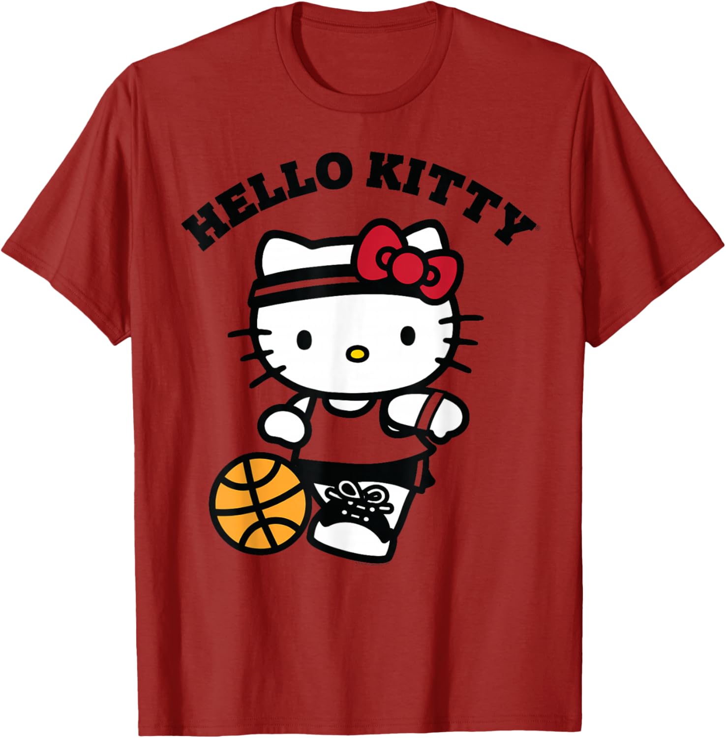 Hello Kitty Unisex Kids Basketball T-Shirt in Blue - Small Size - 7
