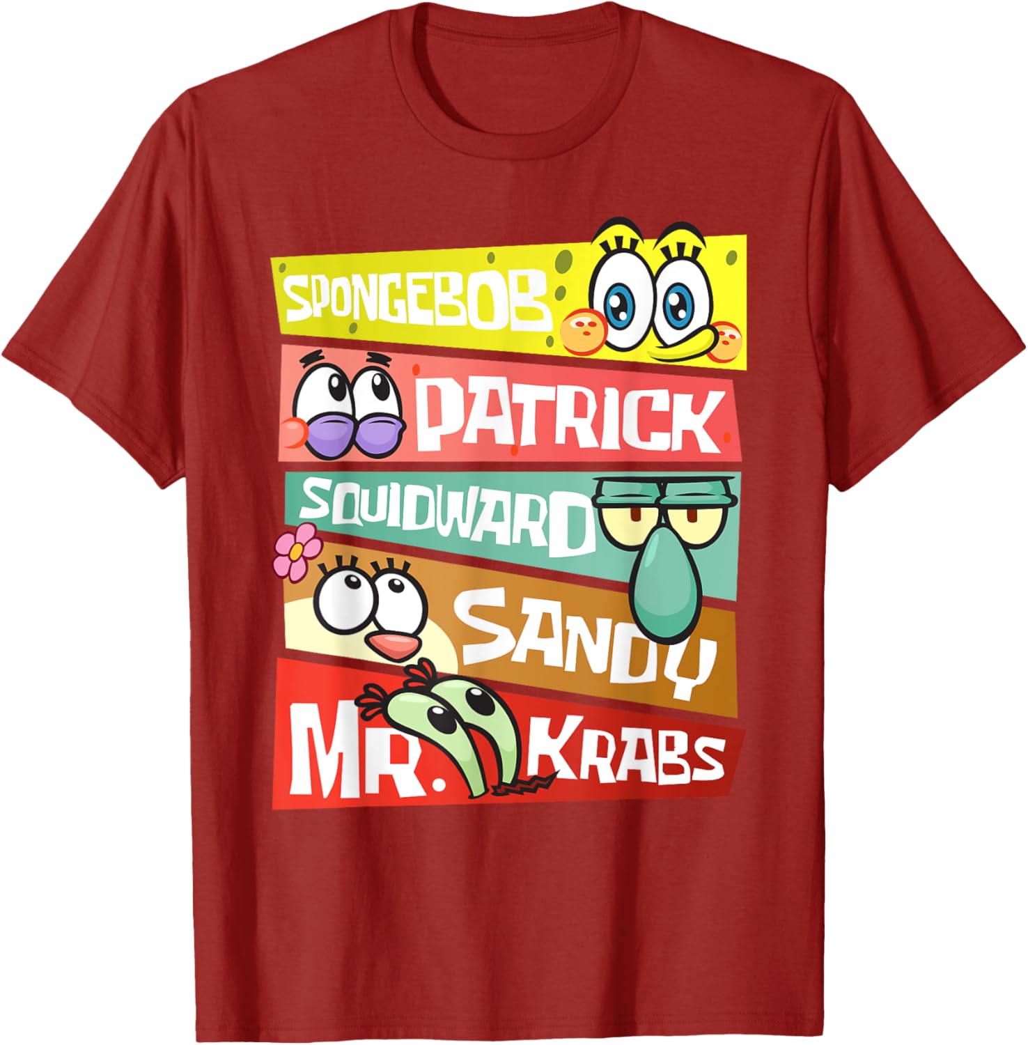 Mademark SpongeBob SquarePants T-Shirt Featuring Patrick, Squidward & Friends - 14