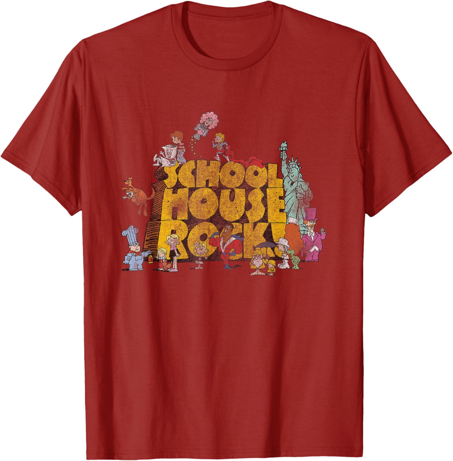 Ripple Junction Schoolhouse Rock Classic Cartoon Logo T-Shirt for Fans - 7