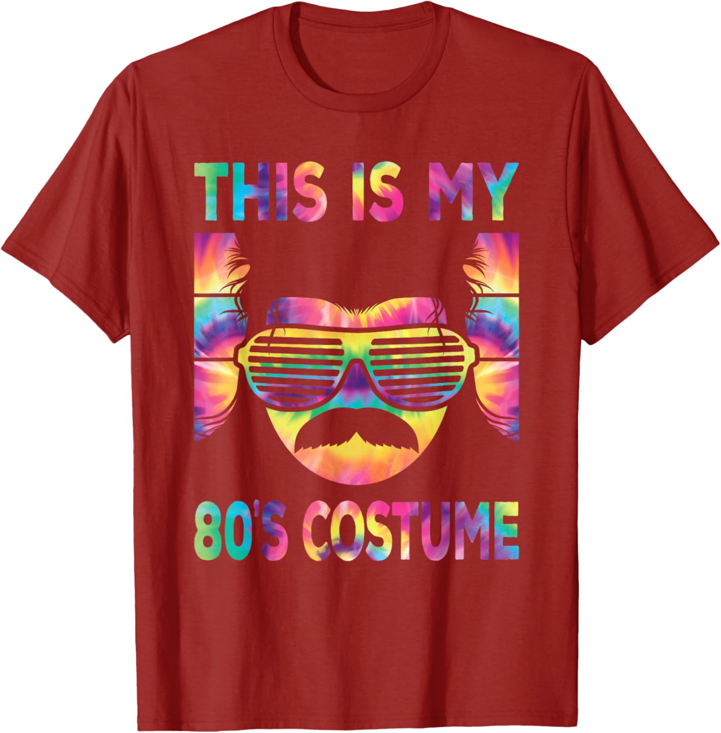 Retro 80s Costume T-Shirt for Men Disco Party Outfits Fashion - 10