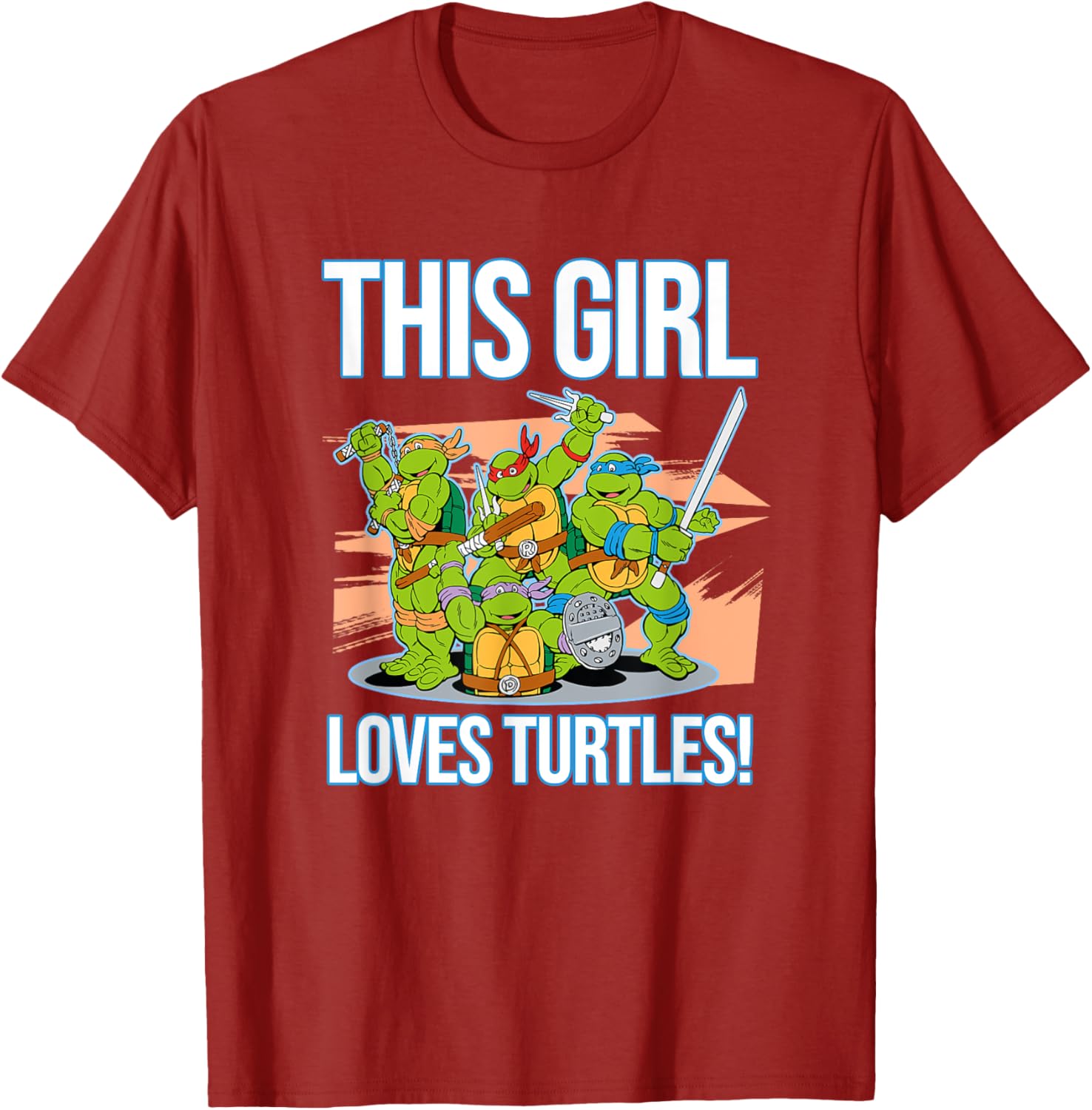 Mademark Teenage Mutant Ninja Turtles This Girl Loves Turtles T-Shirt - 4
