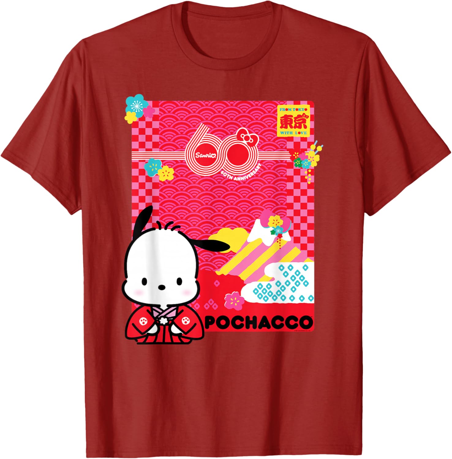 Pochacco Sanrio 60th Anniversary T-Shirt for Kids and Adults - 13