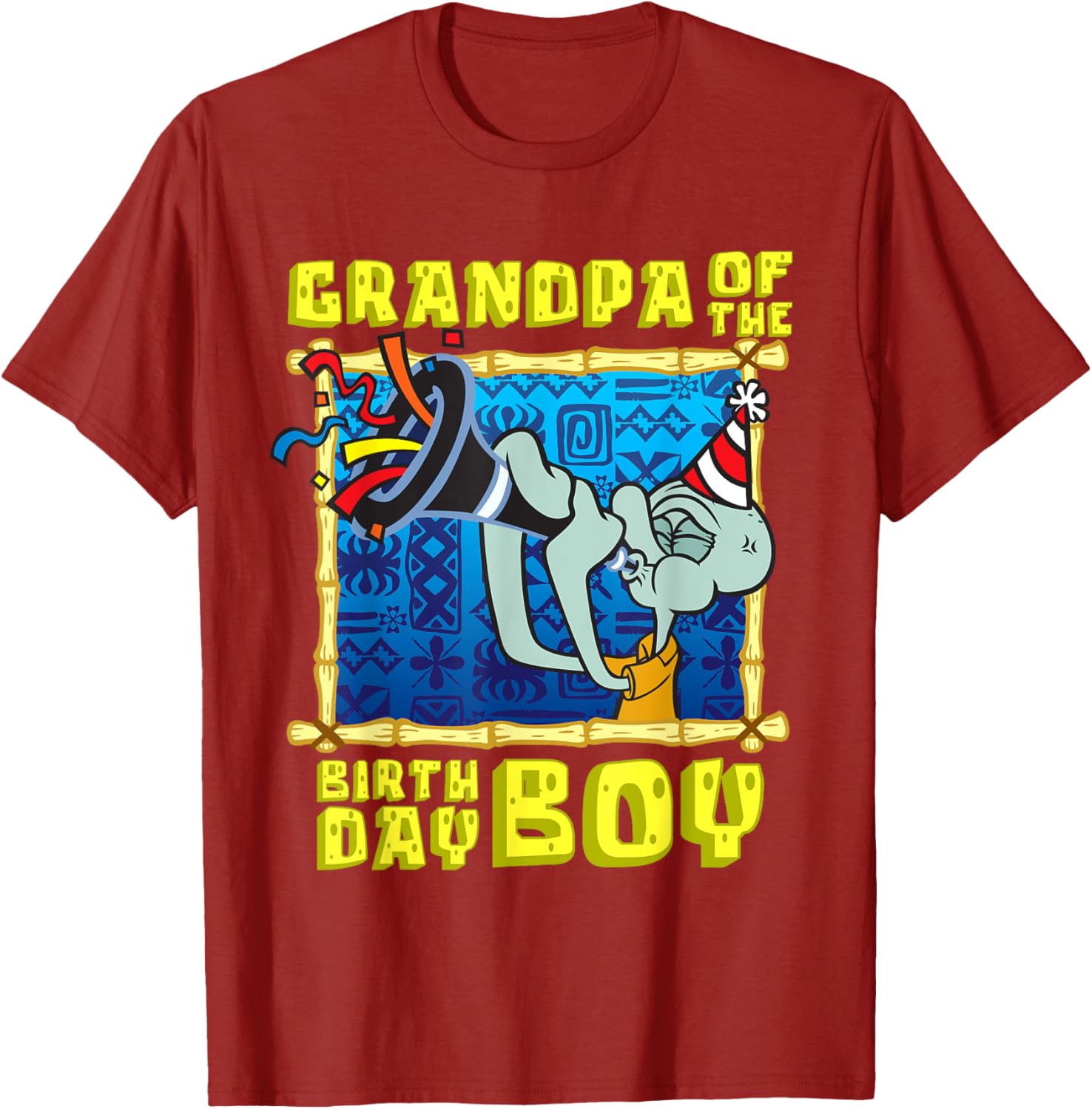 Mademark SpongeBob SquarePants Grandpa of the Birthday Boy T-Shirt - 5