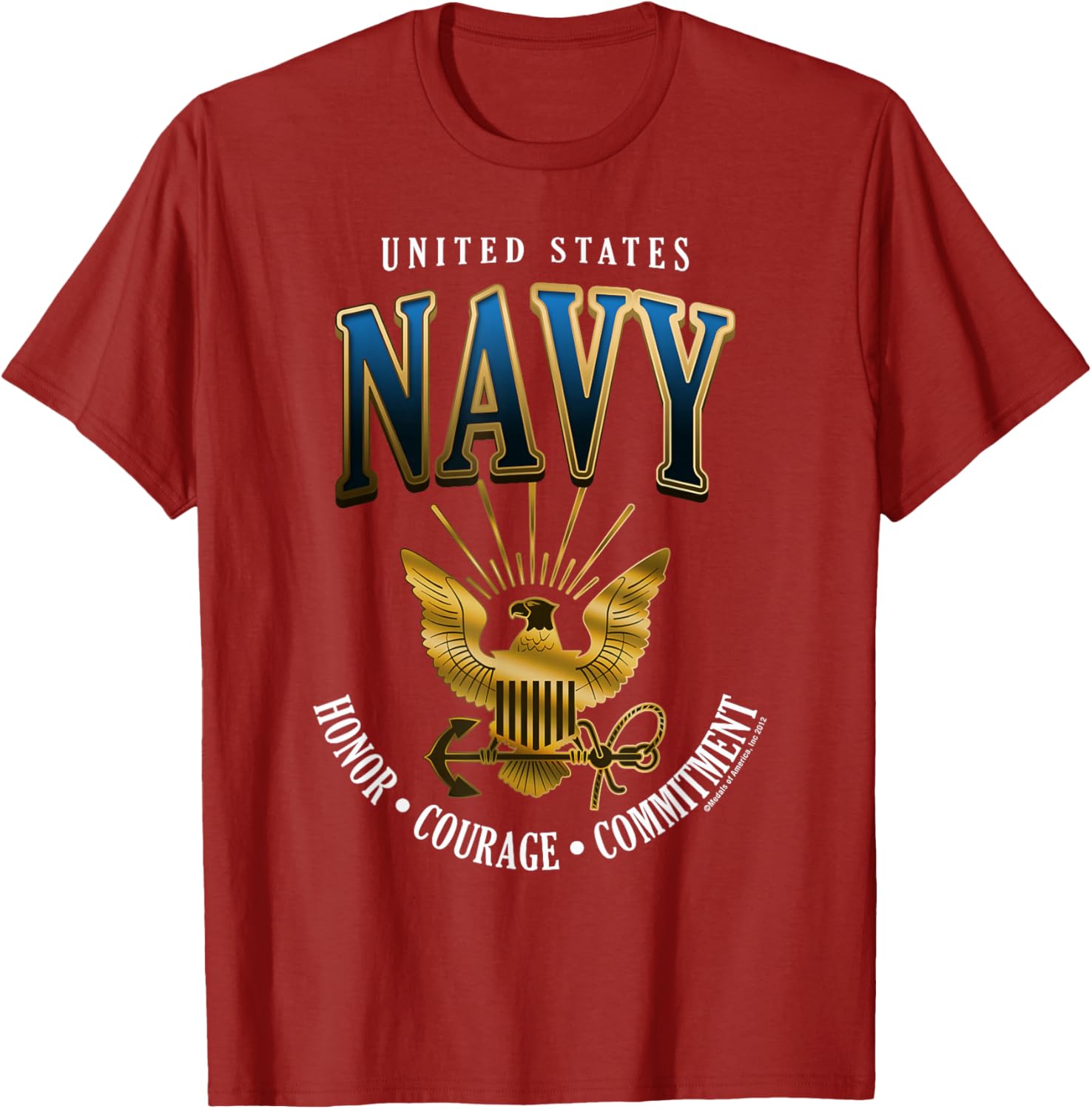 United States Navy Honor Courage Commitment T-Shirt for Proud Fans - 12