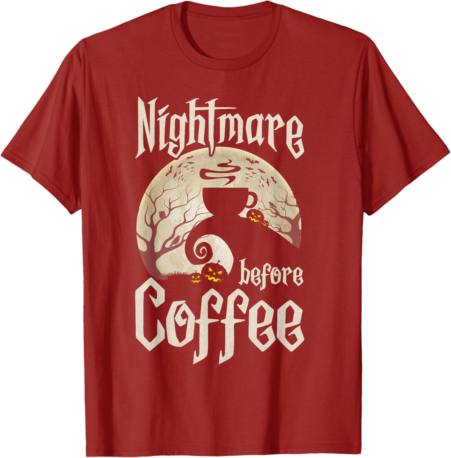 Cute Nightmare Before Coffee Halloween Shirt Funny Gift for Her - 14