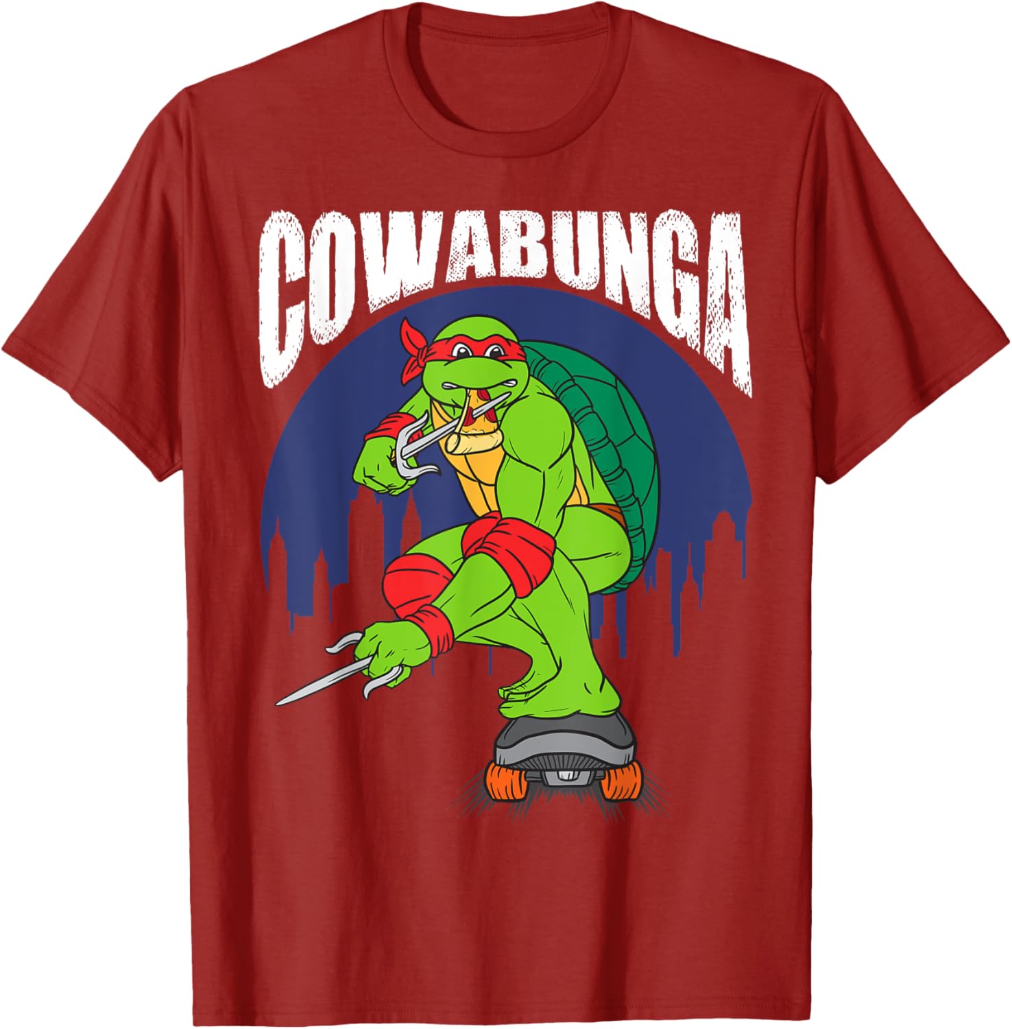 Mademark Teenage Mutant Ninja Turtles Cowabunga Raphael Pizza T-Shirt - 6