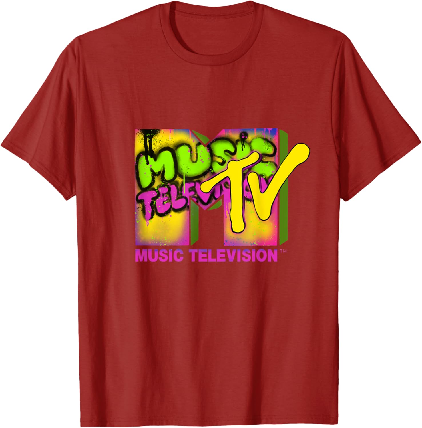 Mademark x MTV Official Logo Graffiti Tag T-Shirt for Music Lovers - 24