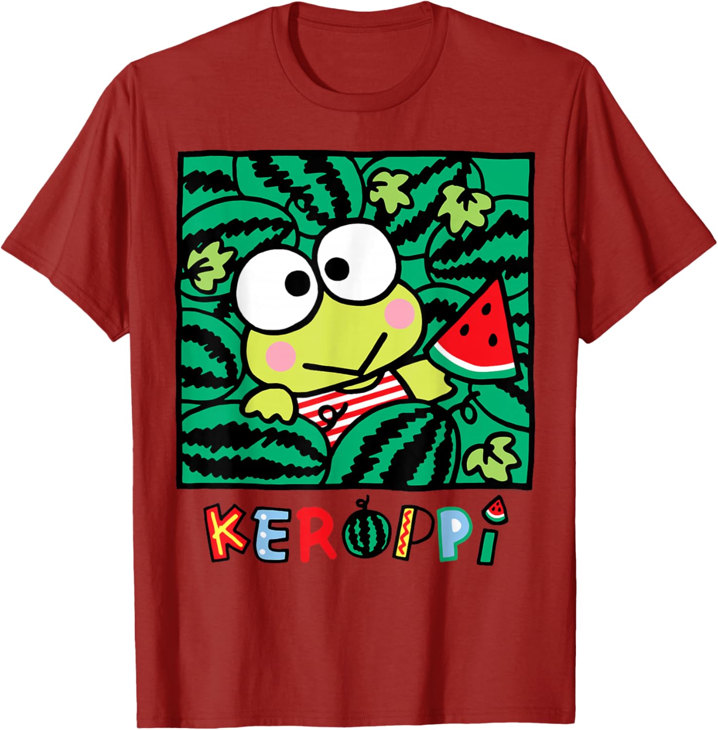 Keroppi Watermelon Summer Fun T-Shirt for Kids and Adults - 1