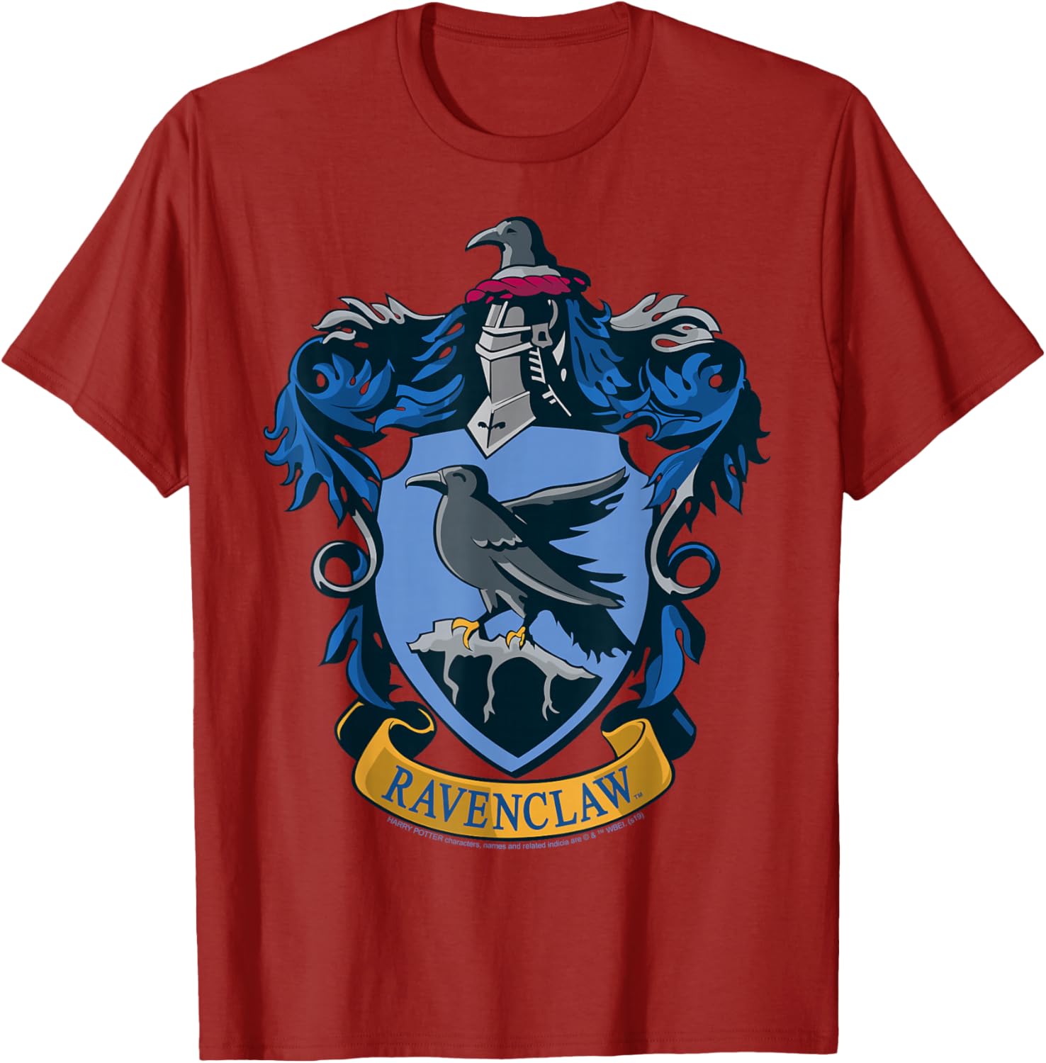 Ravenclaw Hogwarts House Nouveau Crest T-Shirt for Harry Potter Fans - 12