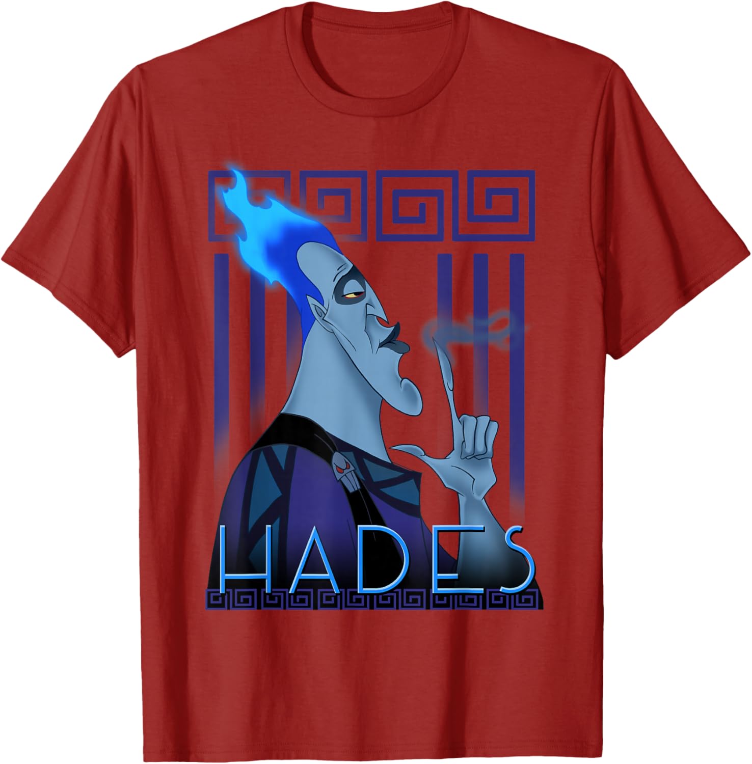 Disney Hercules Hades Geometric Portrait Graphic T-Shirt for Fans - 2