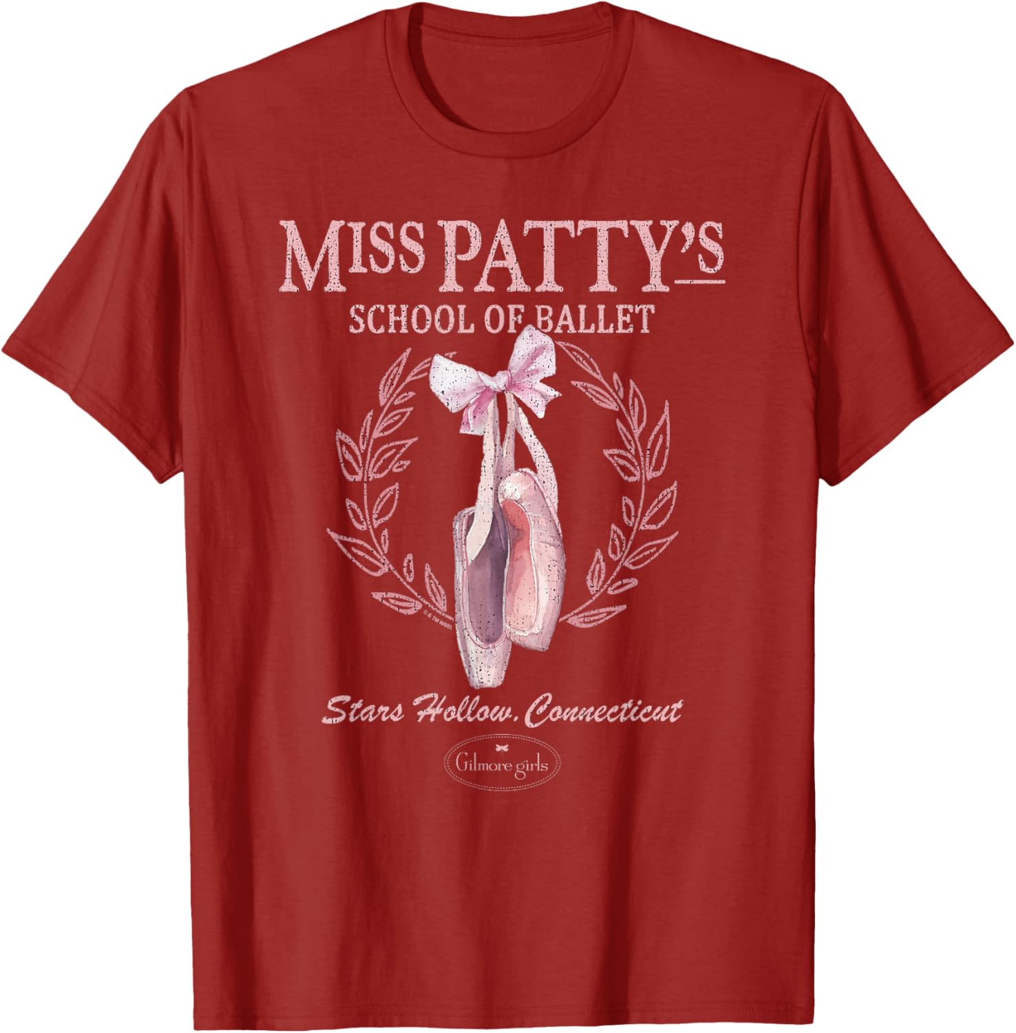Gilmore Girls Miss Patty's Ballet Distressed Logo T-Shirt for Fans - 3