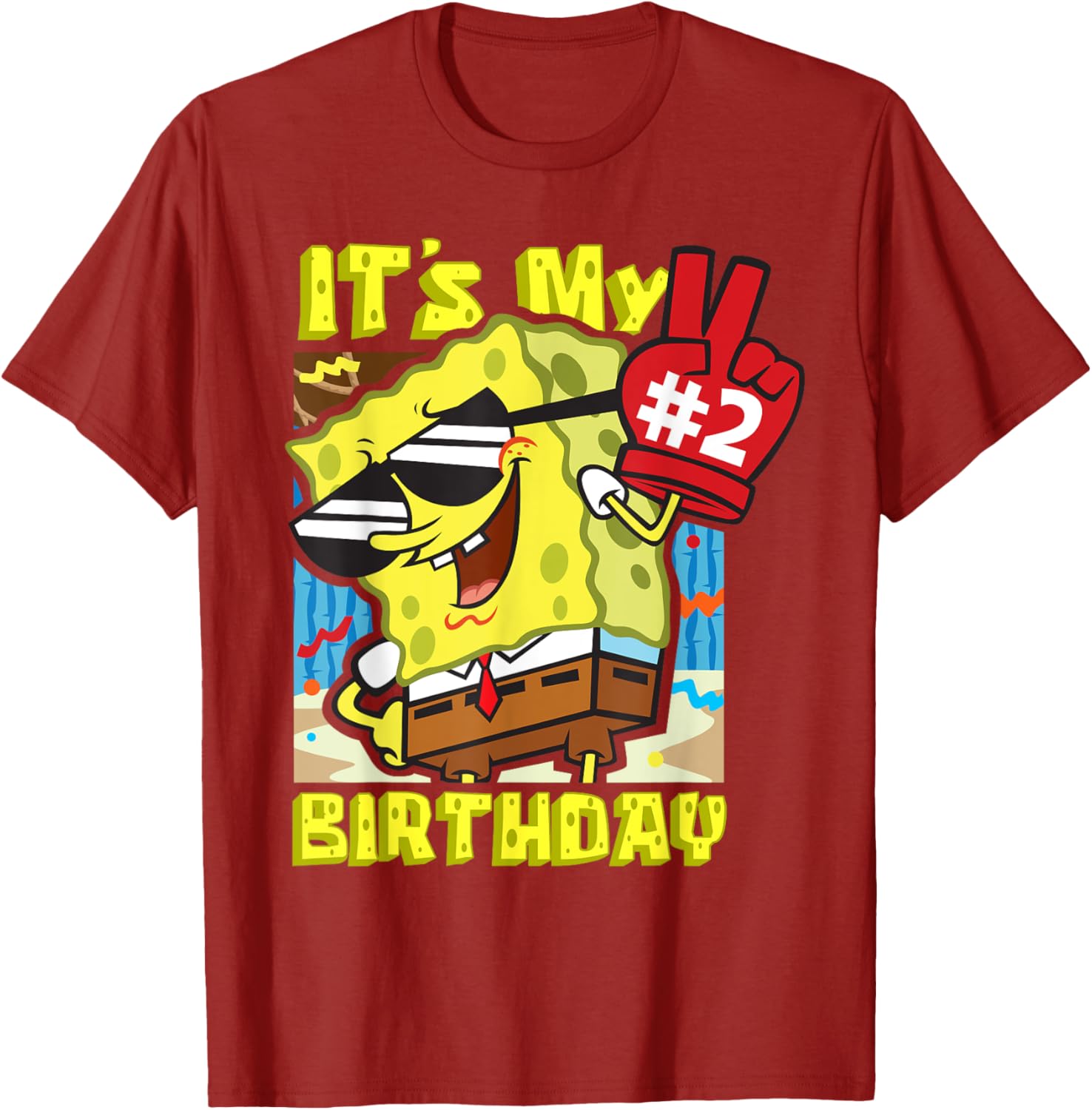 SpongeBob 2nd Birthday T-Shirt for Boys and Girls – Fun Gift Idea! - 4