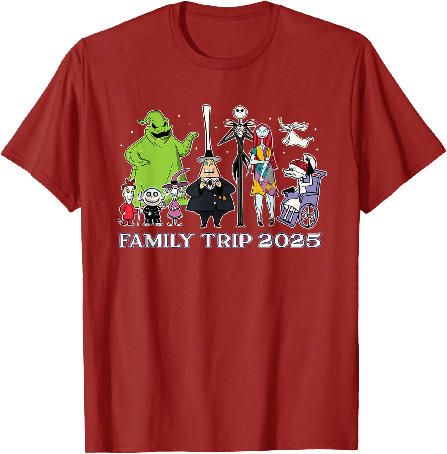 Disney The Nightmare Before Christmas Family Trip T-Shirt 2025 Fun Design - 5