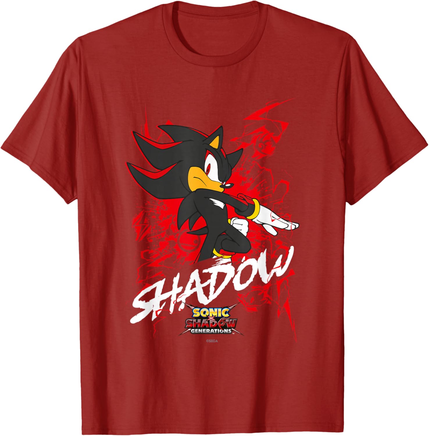 Sonic the Hedgehog Shadow T-Shirt for Fans of Sonic X and Generations - 15