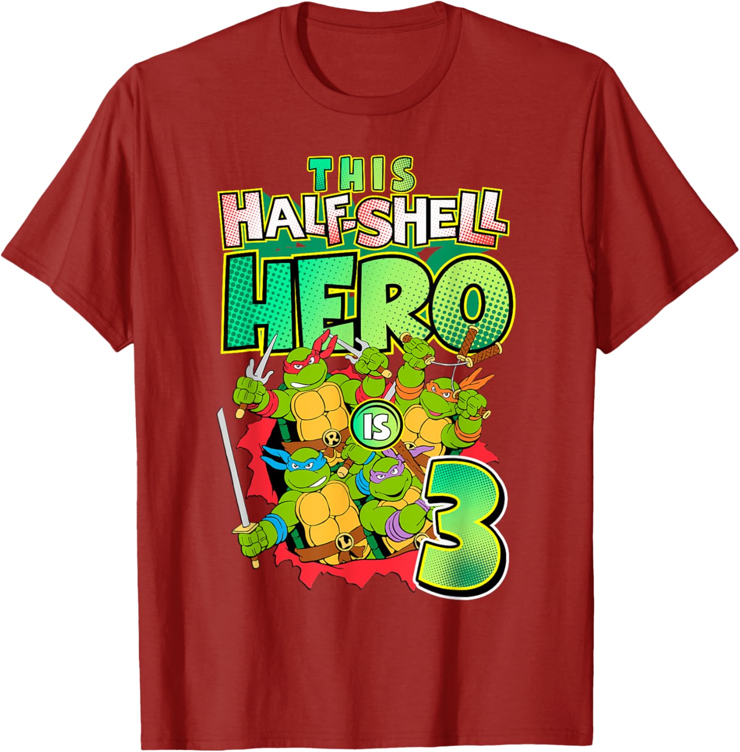 Mademark Teenage Mutant Ninja Turtles This Half Shell Hero T-Shirt - 25