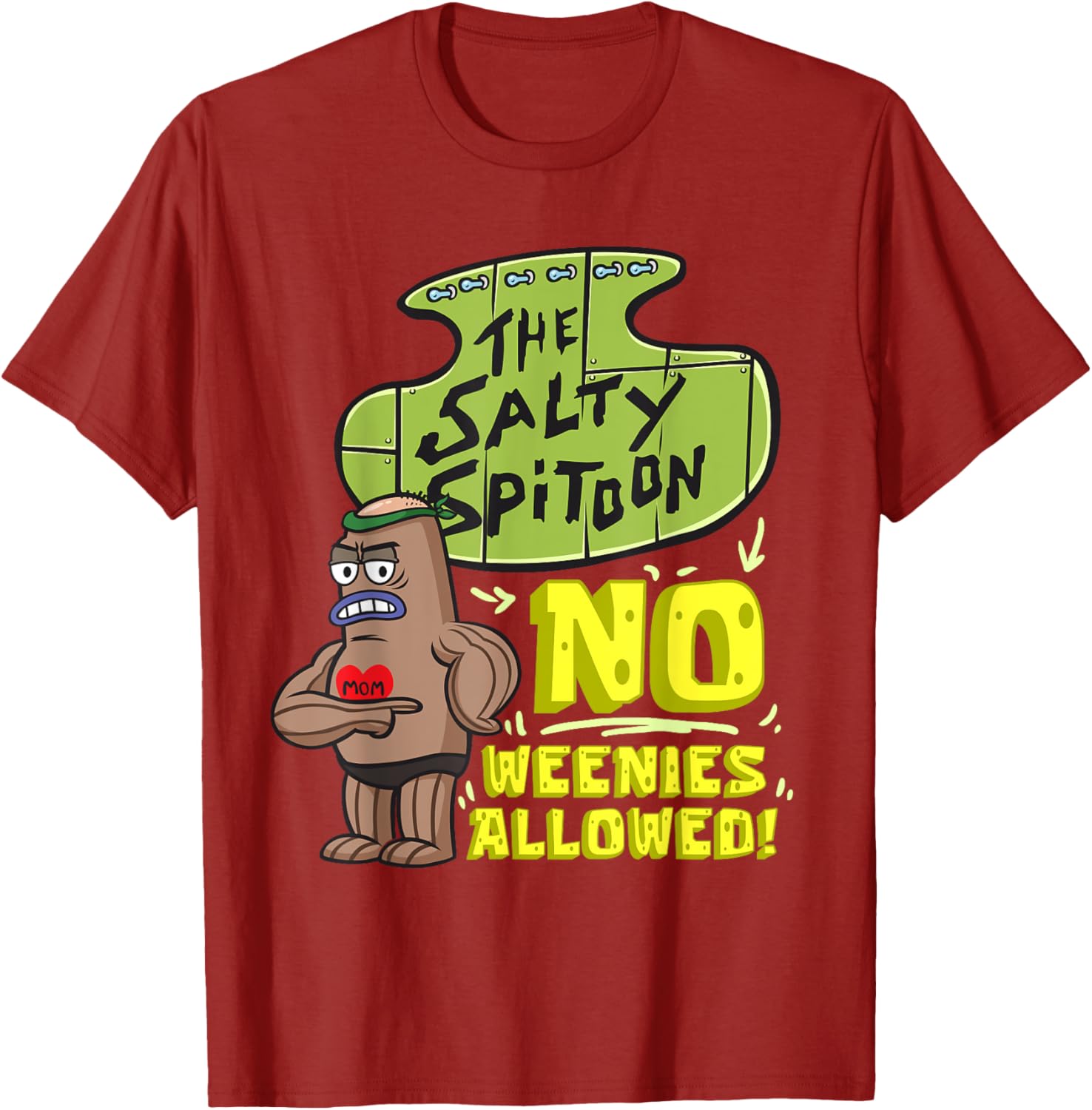Mademark SpongeBob Salty Spitoon Bodybuilder T-Shirt for Gym Lovers - 15