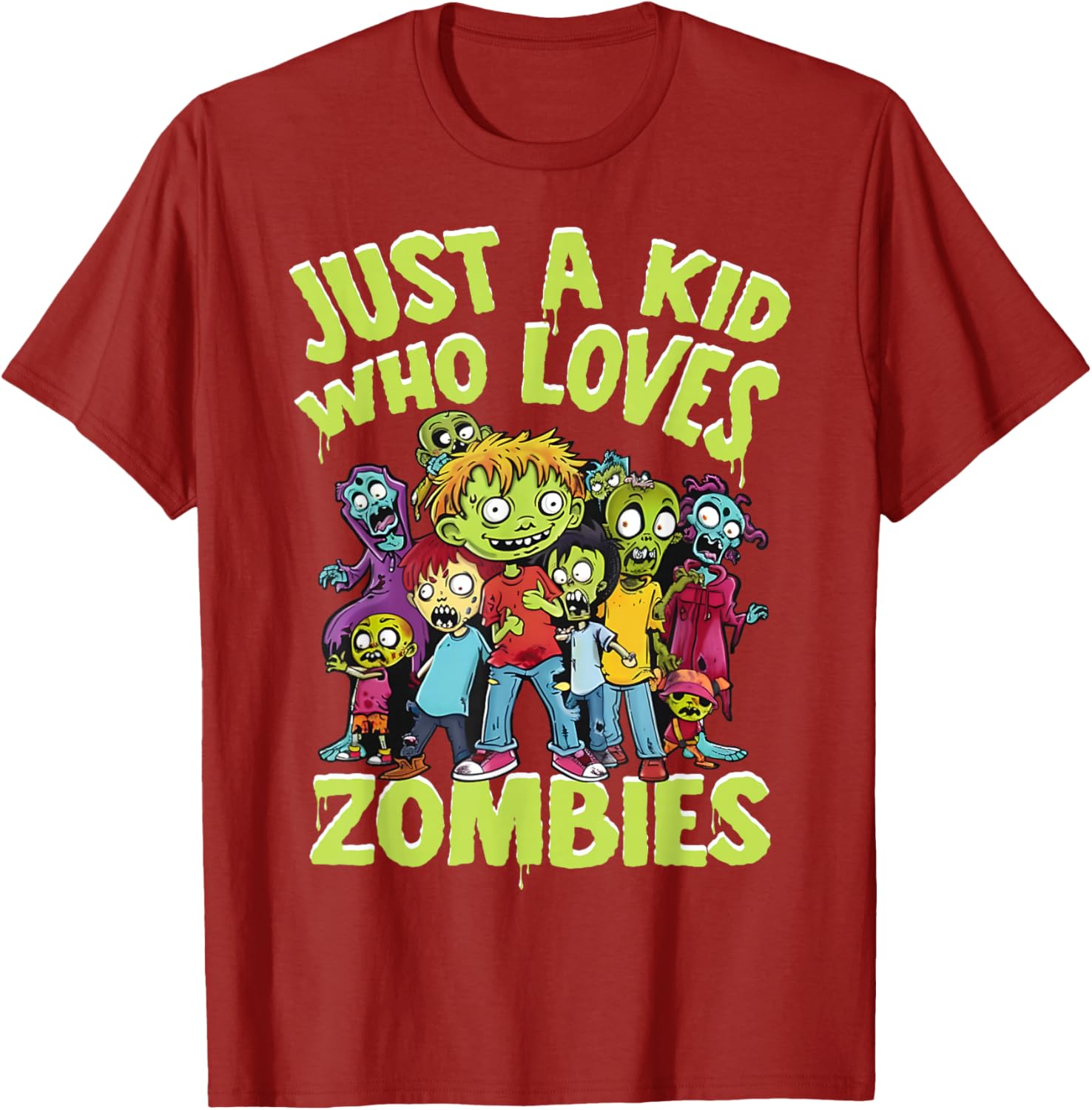 Funny Zombie Love Kids T-Shirt Perfect for Halloween Fun - 4