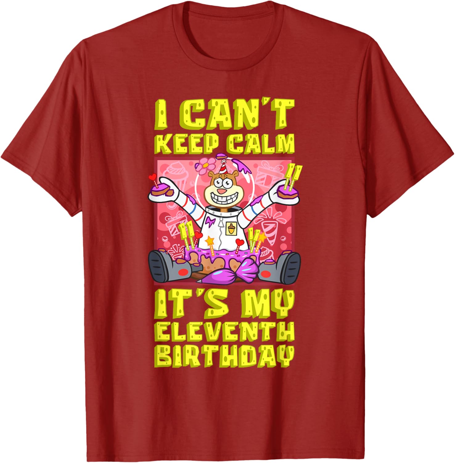 Sandy Birthday Shirt - Mademark x SpongeBob 11th Birthday Gift T-Shirt - 9