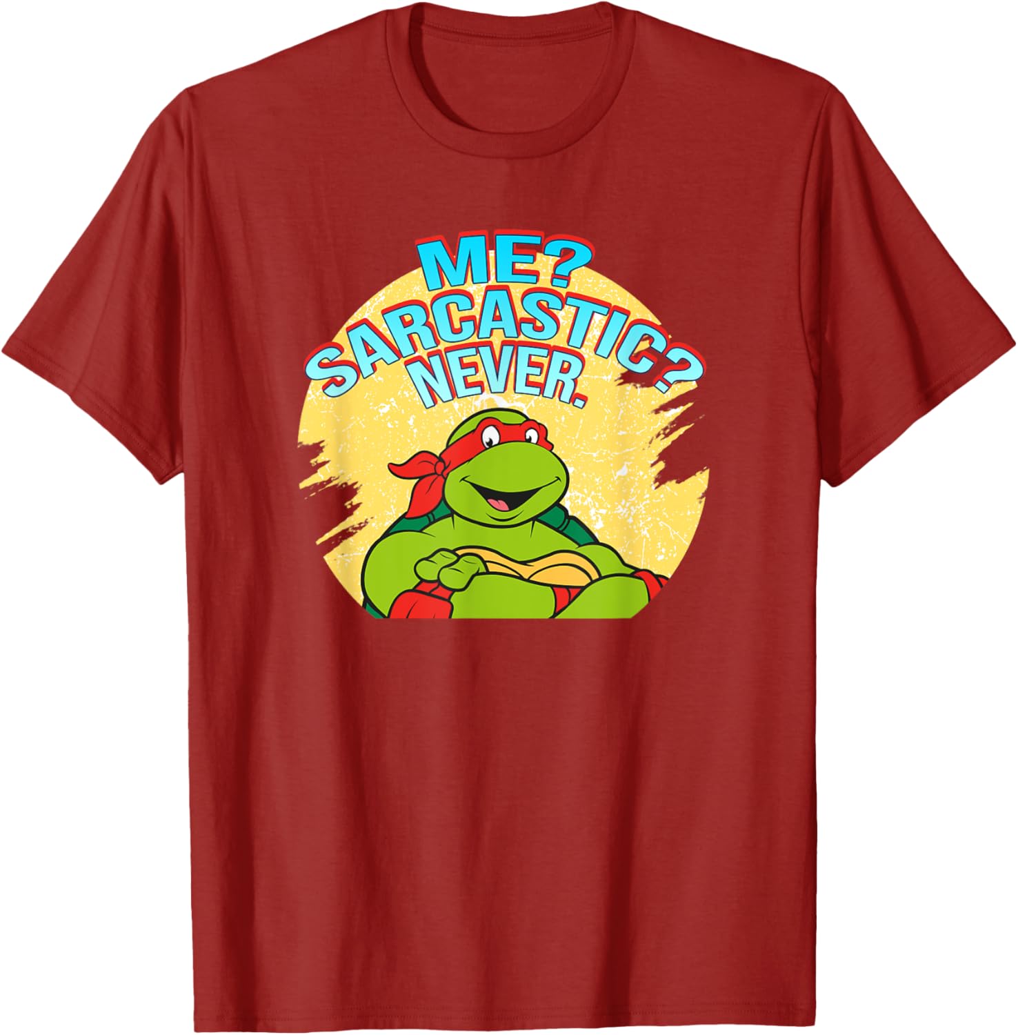 Mademark Teenage Mutant Ninja Turtles Raphael Sarcastic T-Shirt Design - 4