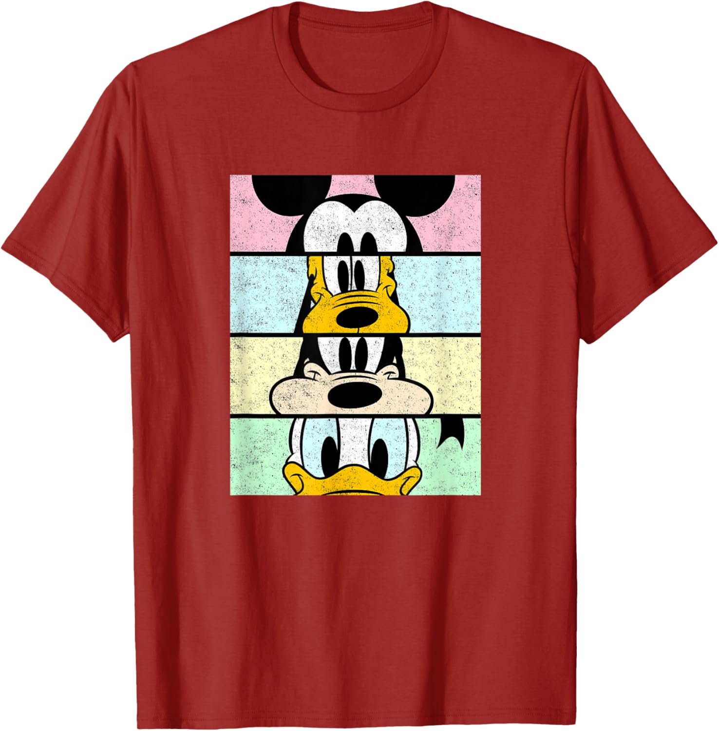 Disney Mickey And Friends Distressed Comic Panels T-Shirt for Fun Fans - 18