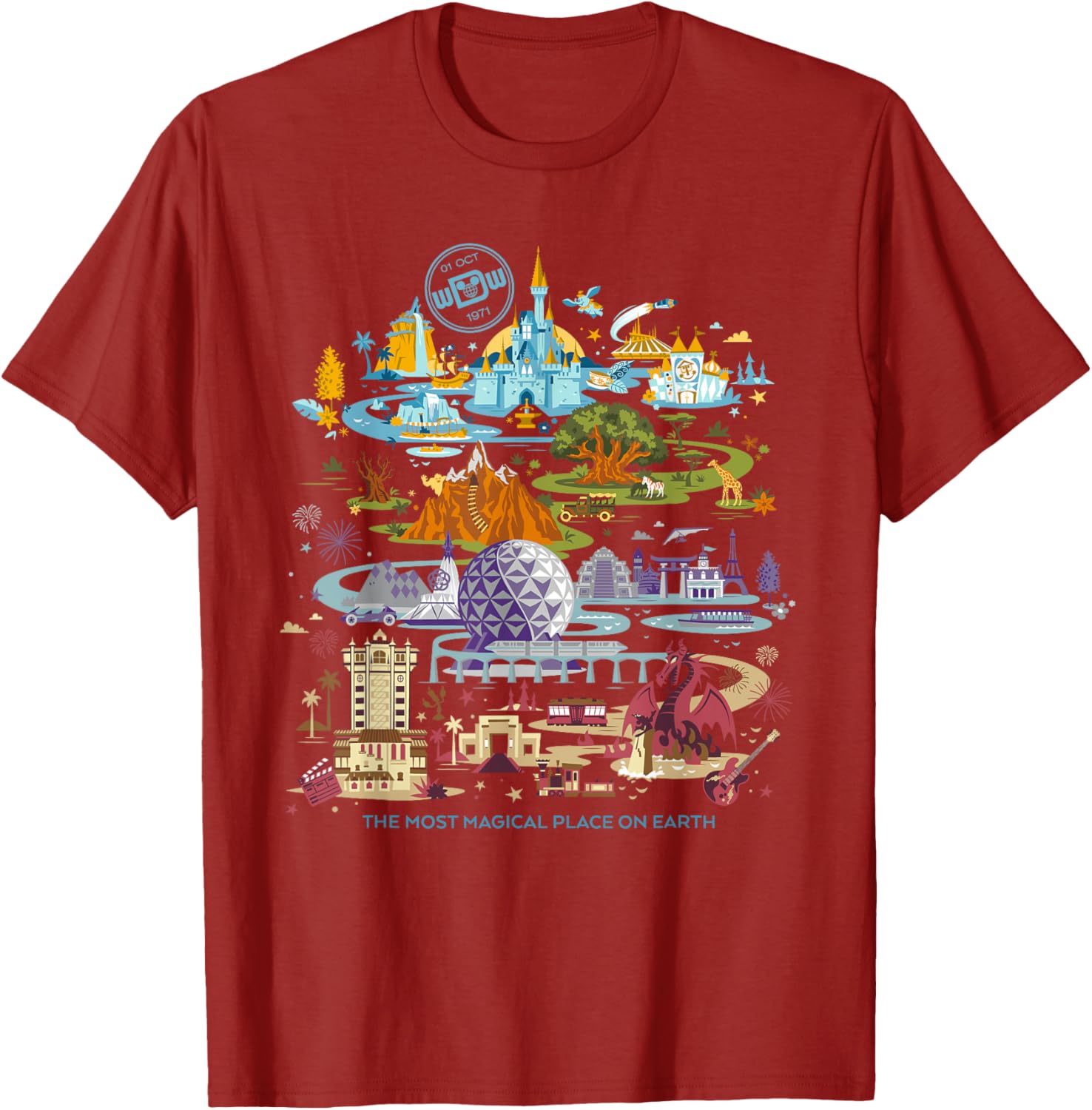 Walt Disney World 50th Anniversary T-Shirt Fun Disney Merchandise - 12