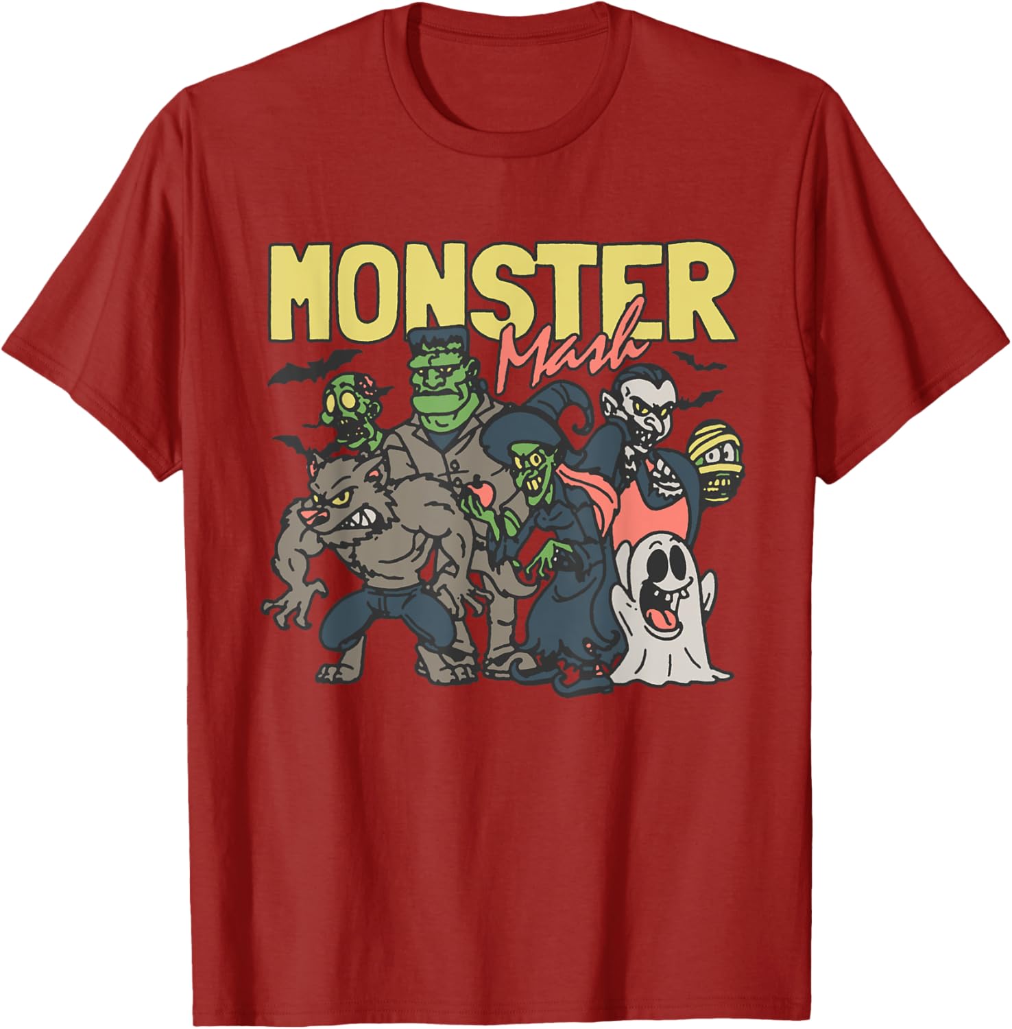 Monster Mash Halloween T-Shirt Fun Costume Characters for Parties - 10