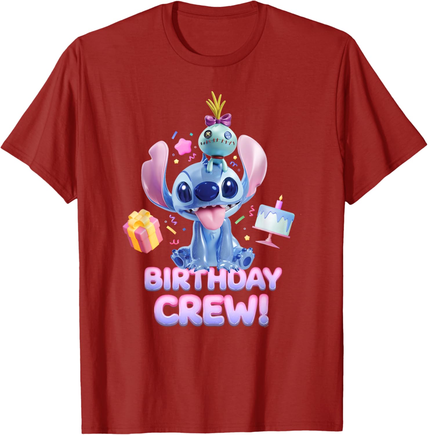 Disney Lilo & Stitch Big Shiny Birthday Crew T-Shirt for Fun Celebrations - 24